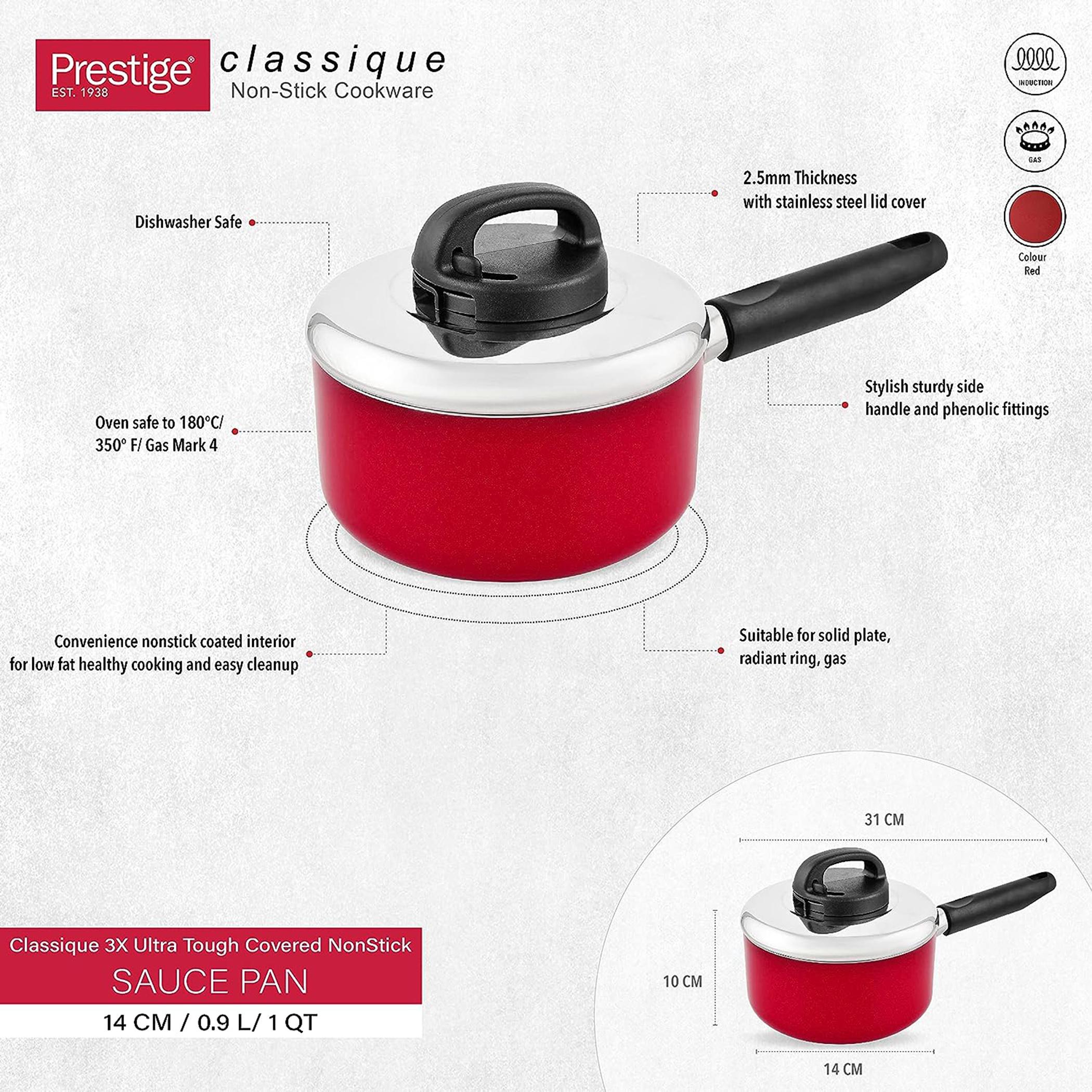 قدر صلصة كلاسيك غير لاصق مع غطاء ستانليس ستيل من برستيج-household-kitchen-cookware-potsandpans-image-3