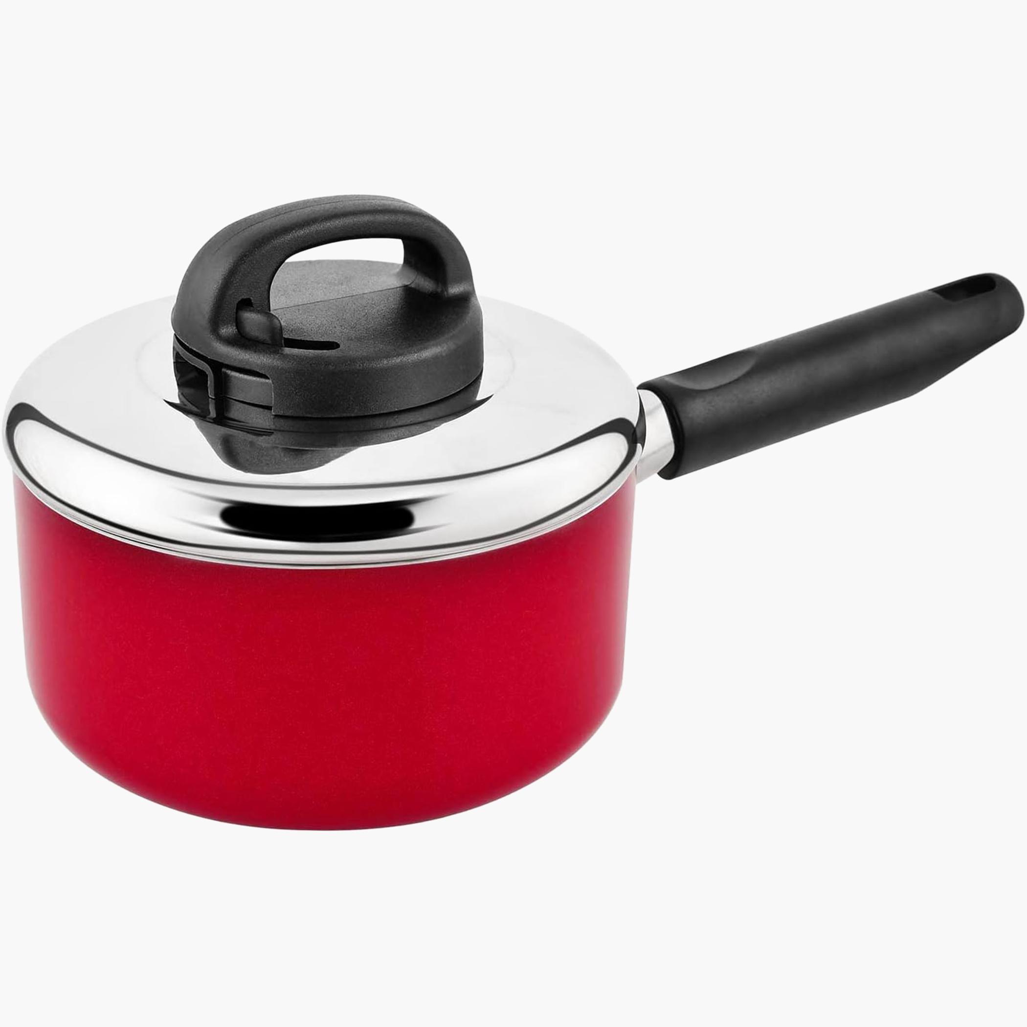قدر صلصة غير لاصق مع غطاء ستانلس ستيل كلاسيك من برستيج - 18 سم-household-kitchen-cookware-potsandpans-image-1
