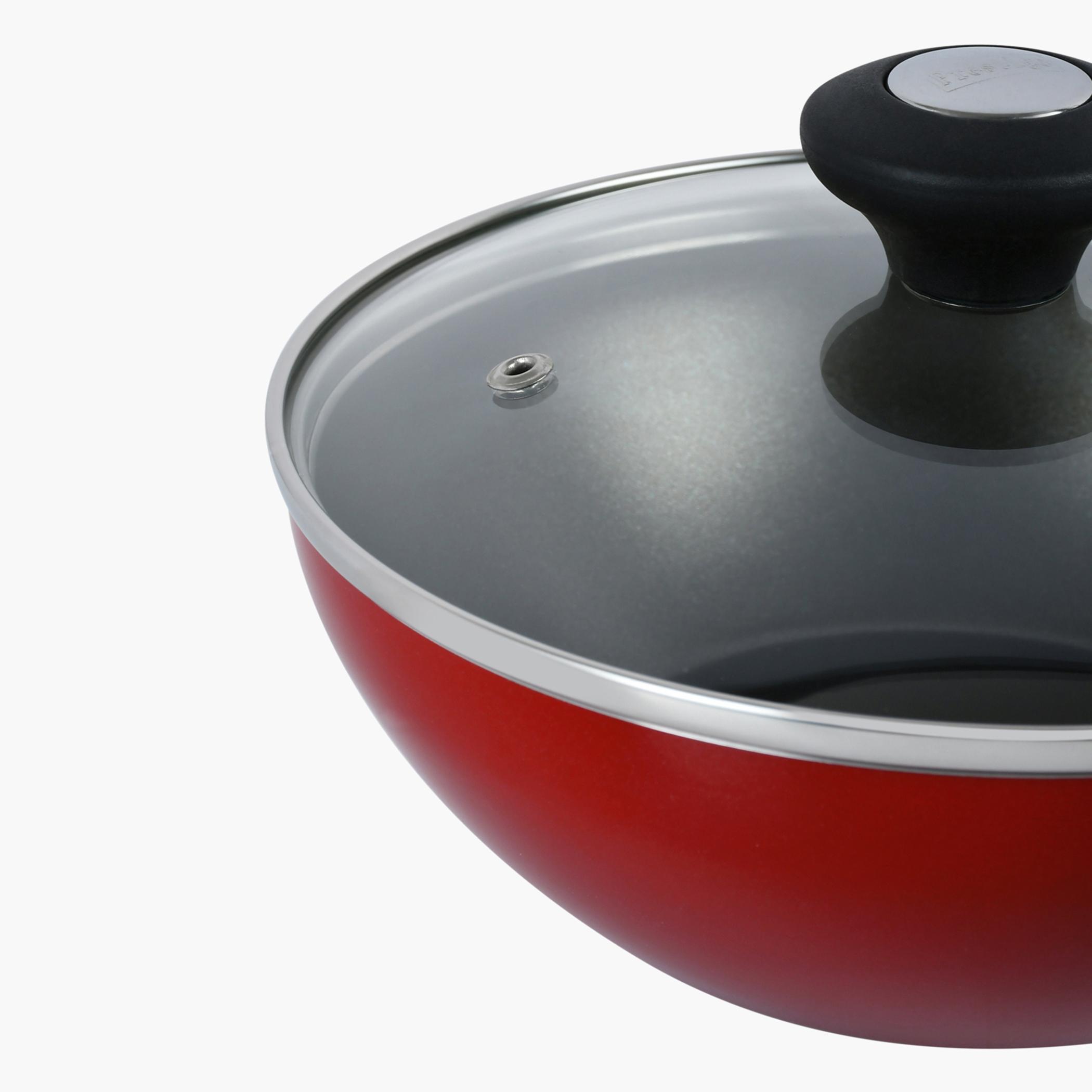 Classique Aluminium Wok with Lid - 20 cm-household-kitchen-cookware-potsandpans-image-5