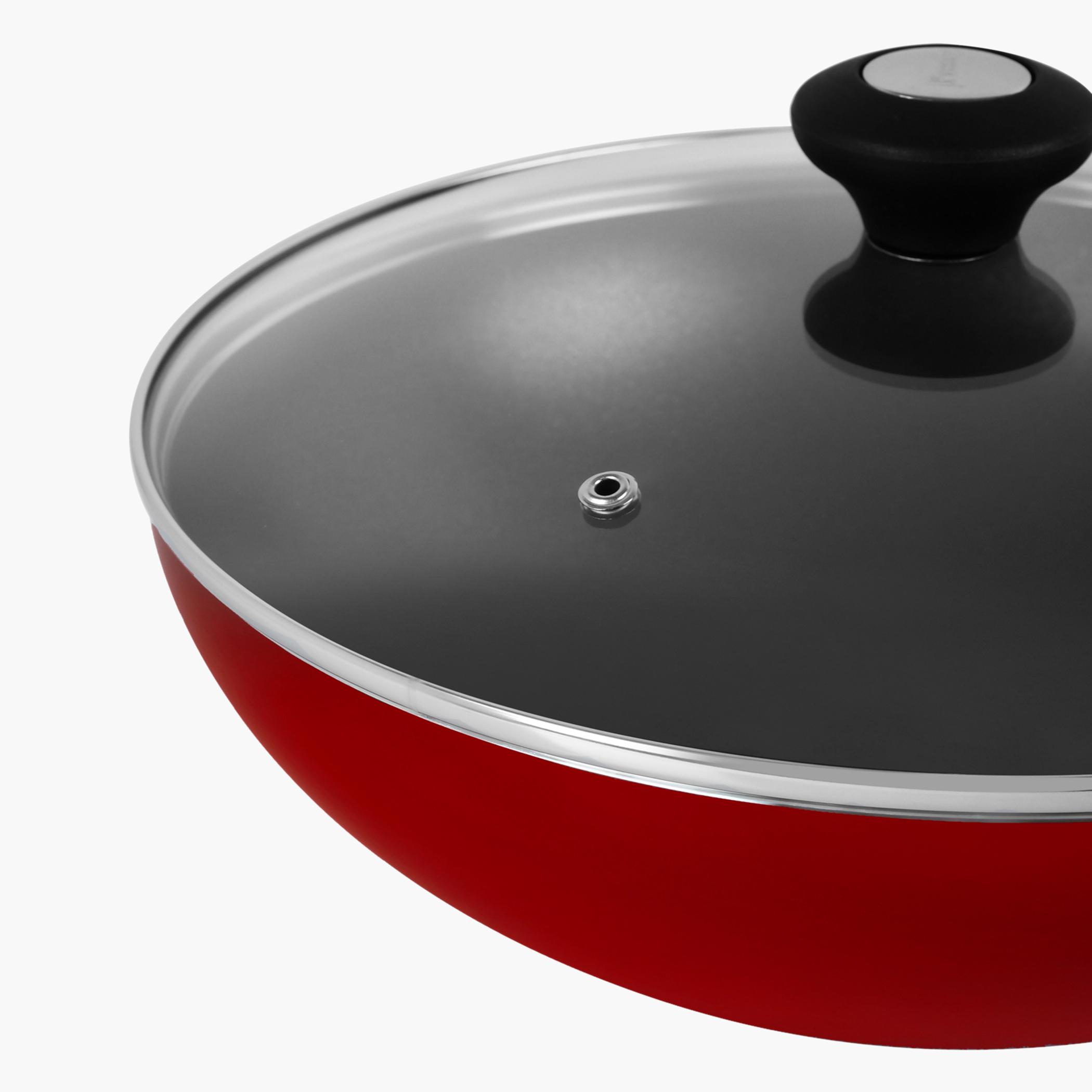 مقلاة ووك ألومنيوم بغطاء - كلاسيك من بريستيج - 28 سم-household-kitchen-cookware-potsandpans-image-5