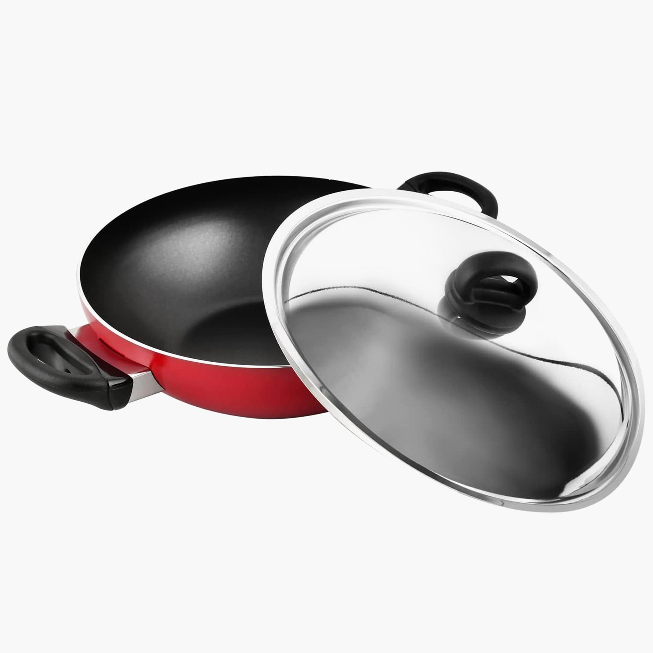 Classique Flat Bottom Kadai - 28 cms-household-kitchen-cookware-potsandpans-image-8