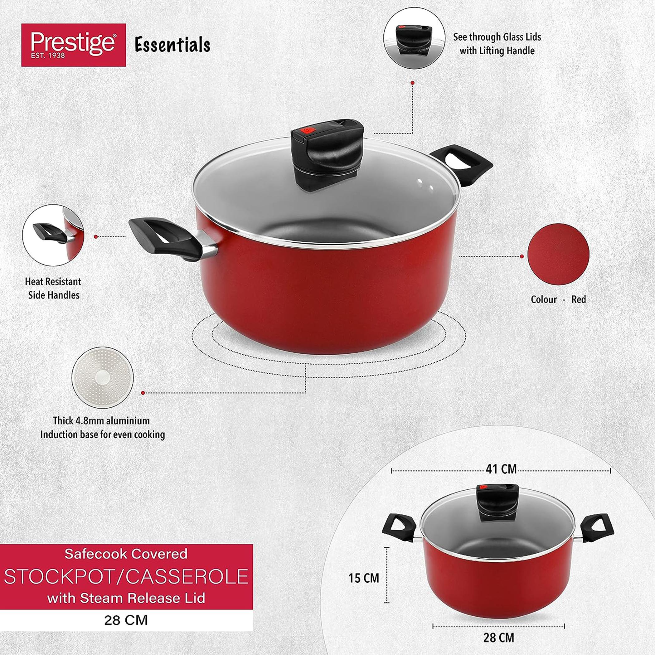 Safecook Non-Stick Covered Stockpot - 8 L-household-kitchen-cookware-potsandpans-image-3