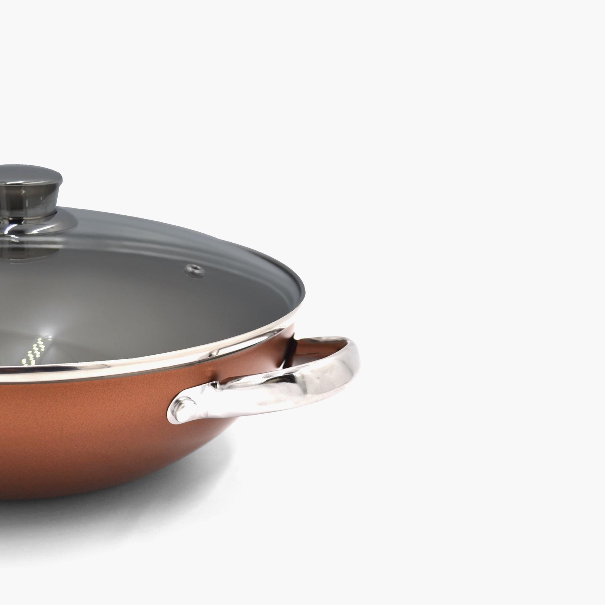 Ultra Non-Stick Kadai with Glass Lid and Pan Holder - 28 cms-household-kitchen-cookware-potsandpans-image-6