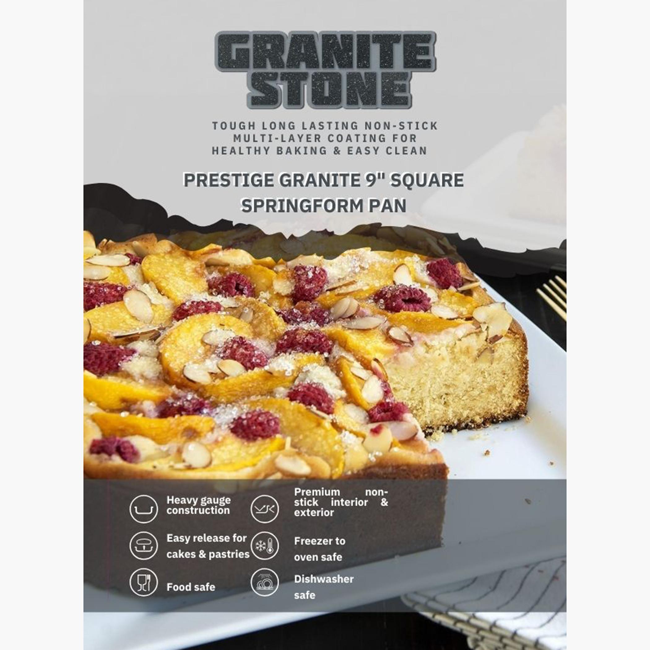Granite Stone 9-Inch Non-Stick Square Springform Cake Pan-household-kitchen-bakeware-bakingdishes-image-6
