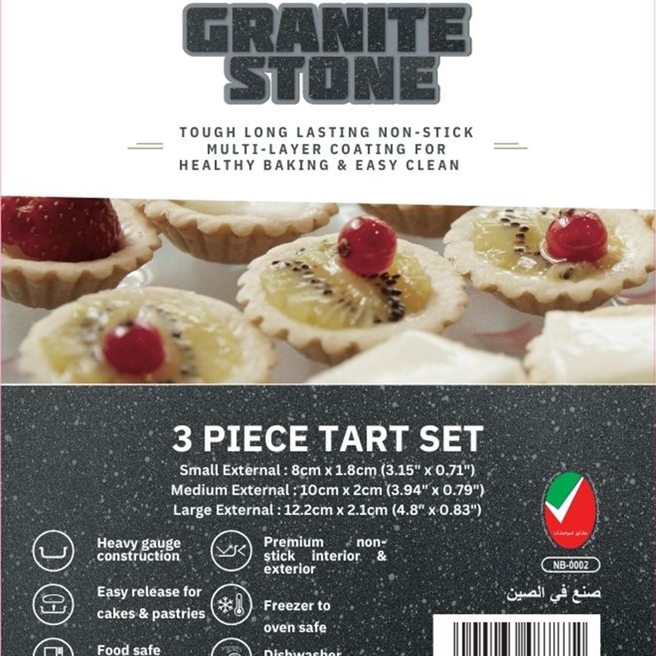 Granite Stone Non-Stick Tart Pan - Set of 3-household-kitchen-bakeware-bakingpansandmoulds-image-5
