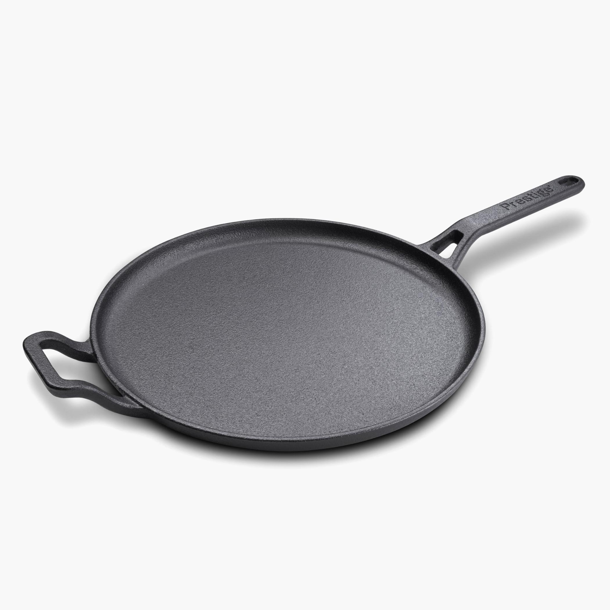 مقلاة تاوا مسطحة من الحديد الزهر من برستيج - 28 سم-household-kitchen-cookware-potsandpans-image-1
