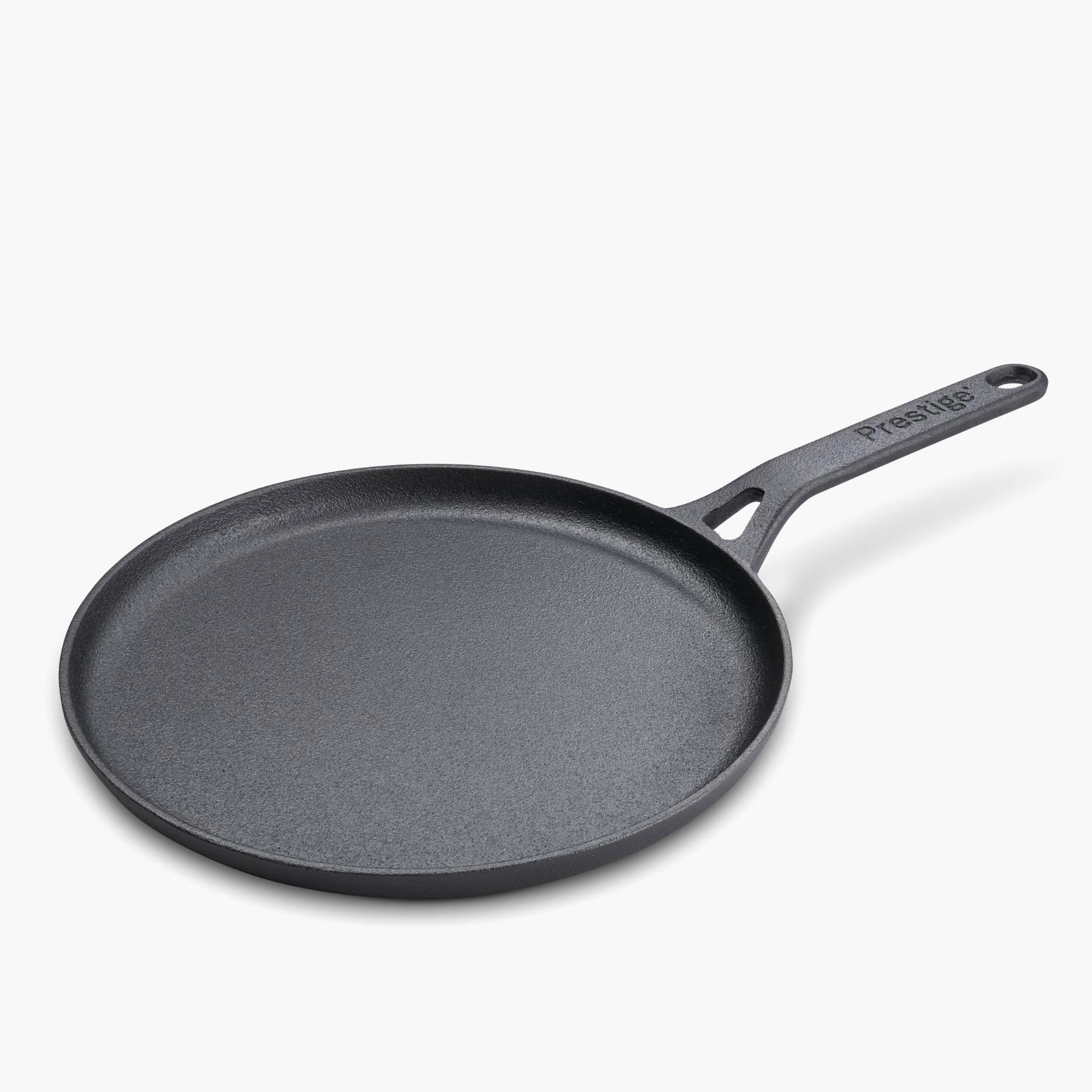 مقلاة تاوا مسطحة من الحديد الزهر من برستيج - 24 سم-household-kitchen-cookware-potsandpans-image-1