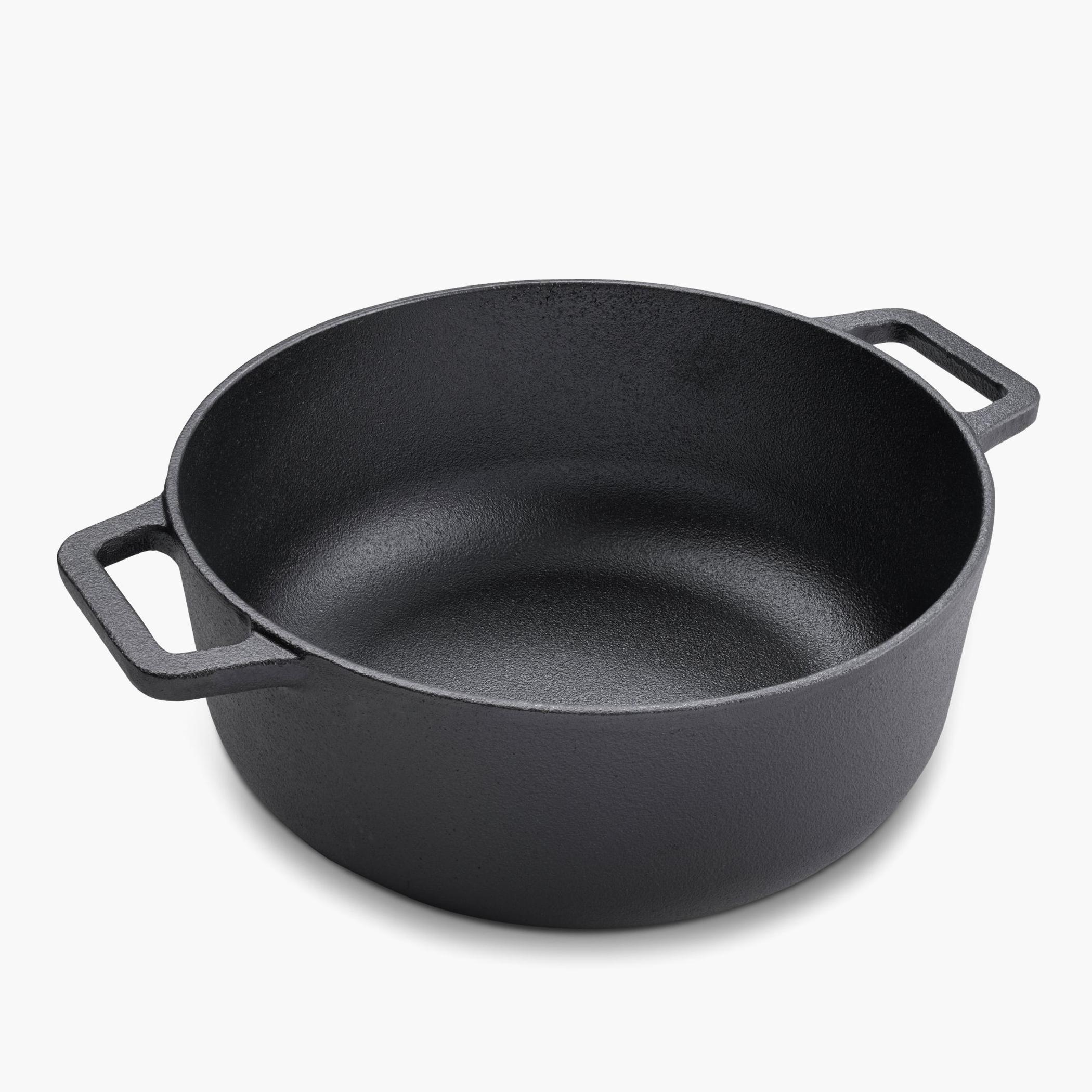 كسرولة من الحديد الزهر مع غطاء زجاجي من برستيج - 20 سم-household-kitchen-cookware-potsandpans-image-2