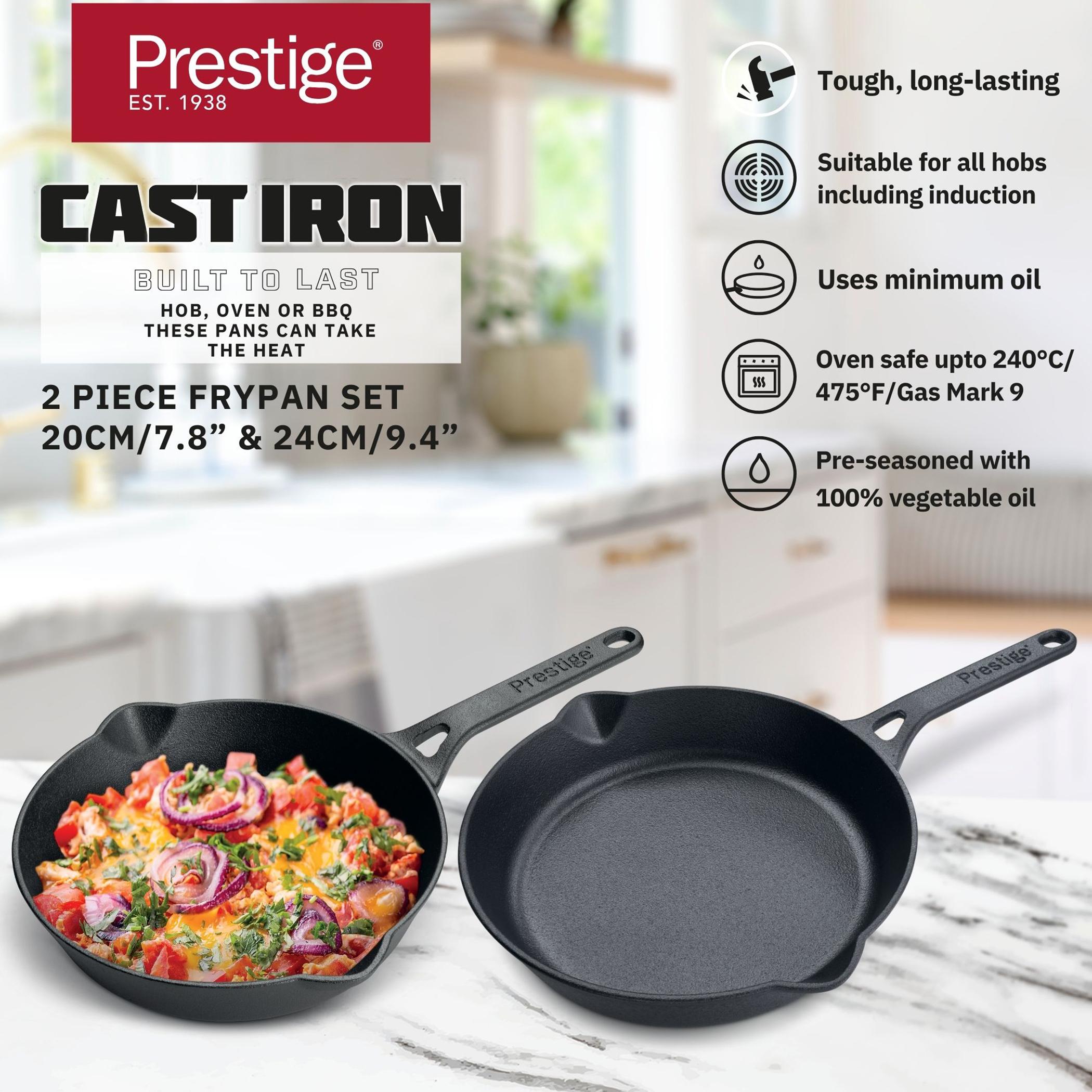 Cast Iron 2-Piece Fry Pan Set-household-kitchen-cookware-cookwareandsets-image-3