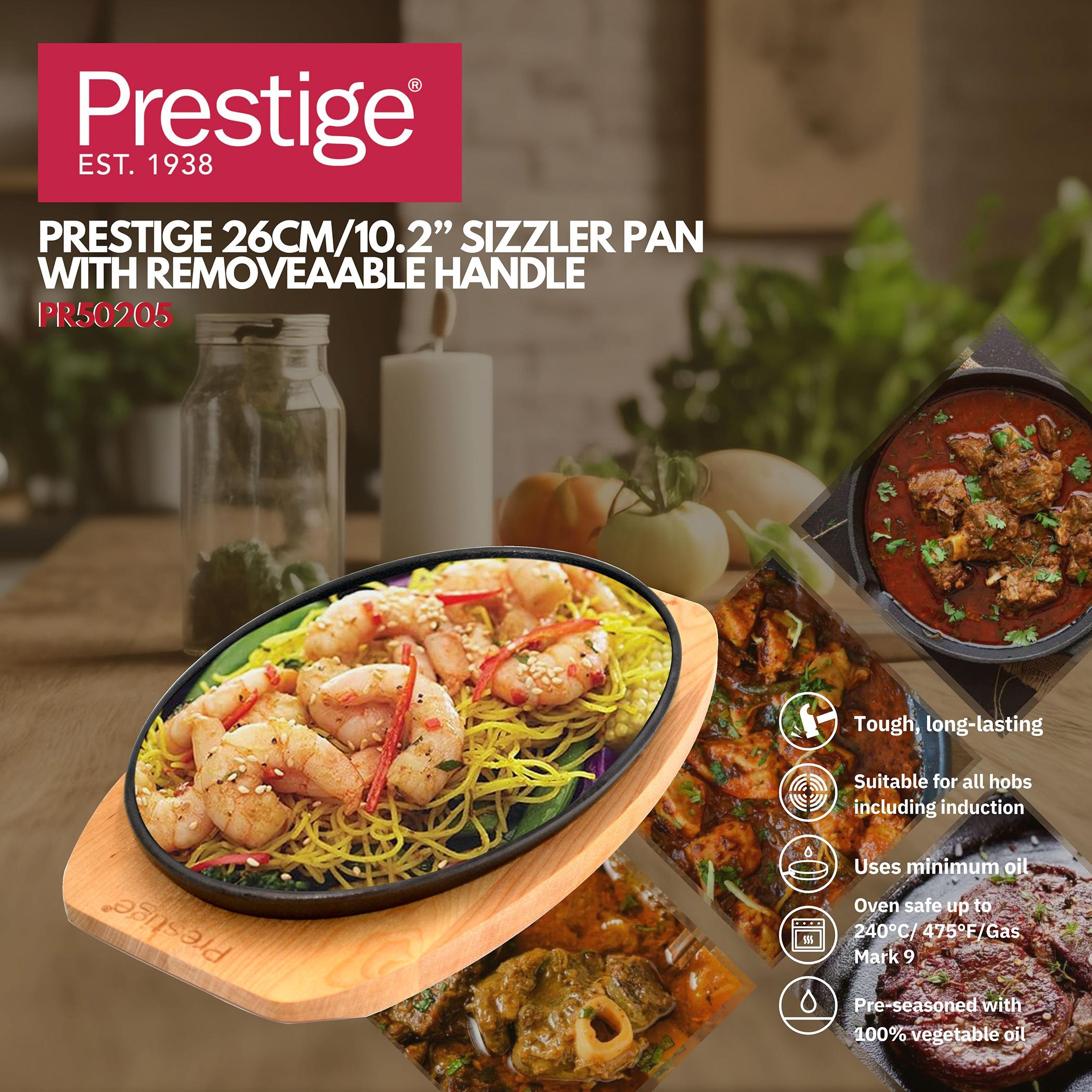 مقلاة سيزلر من حديد الزهر من بريستيج - 26 سم-household-kitchen-cookware-potsandpans-image-4