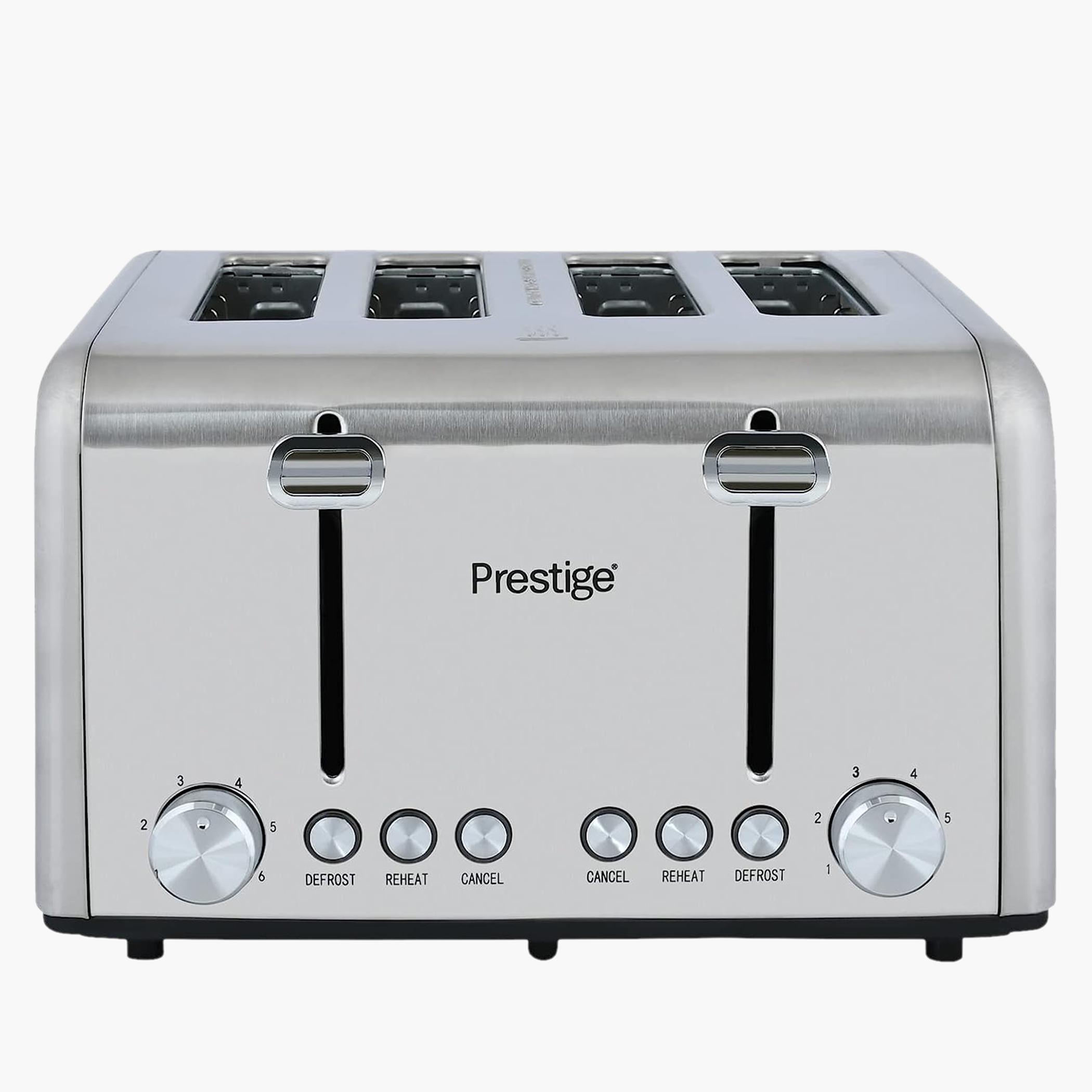 Stainless Steel 4-Silce Toaster-household-appliances-kitchenappliances-toasters-image-1
