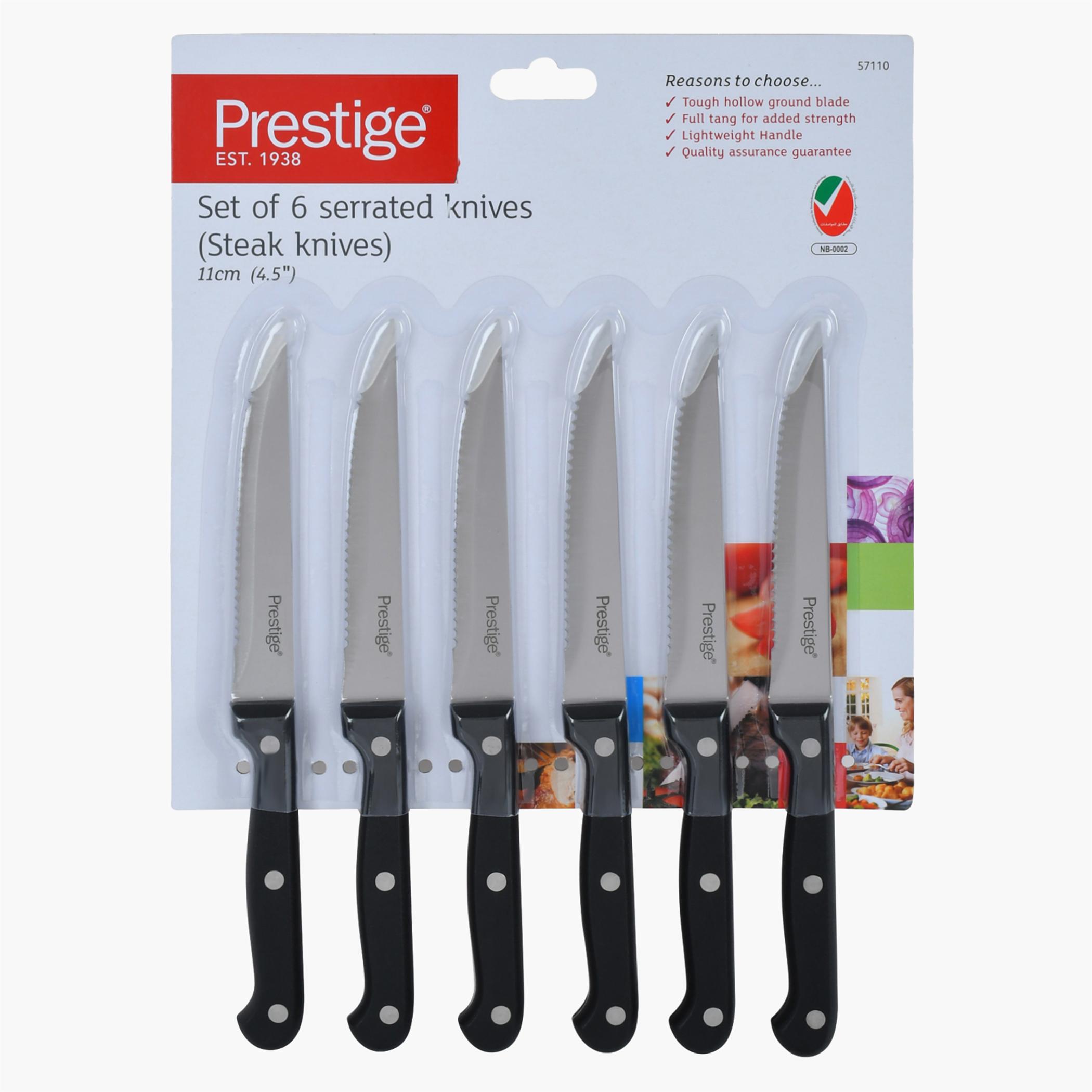 Serrated 6-Piece Steak Knife Set-household-kitchen-kitchentoolsandutensils-knives-image-1