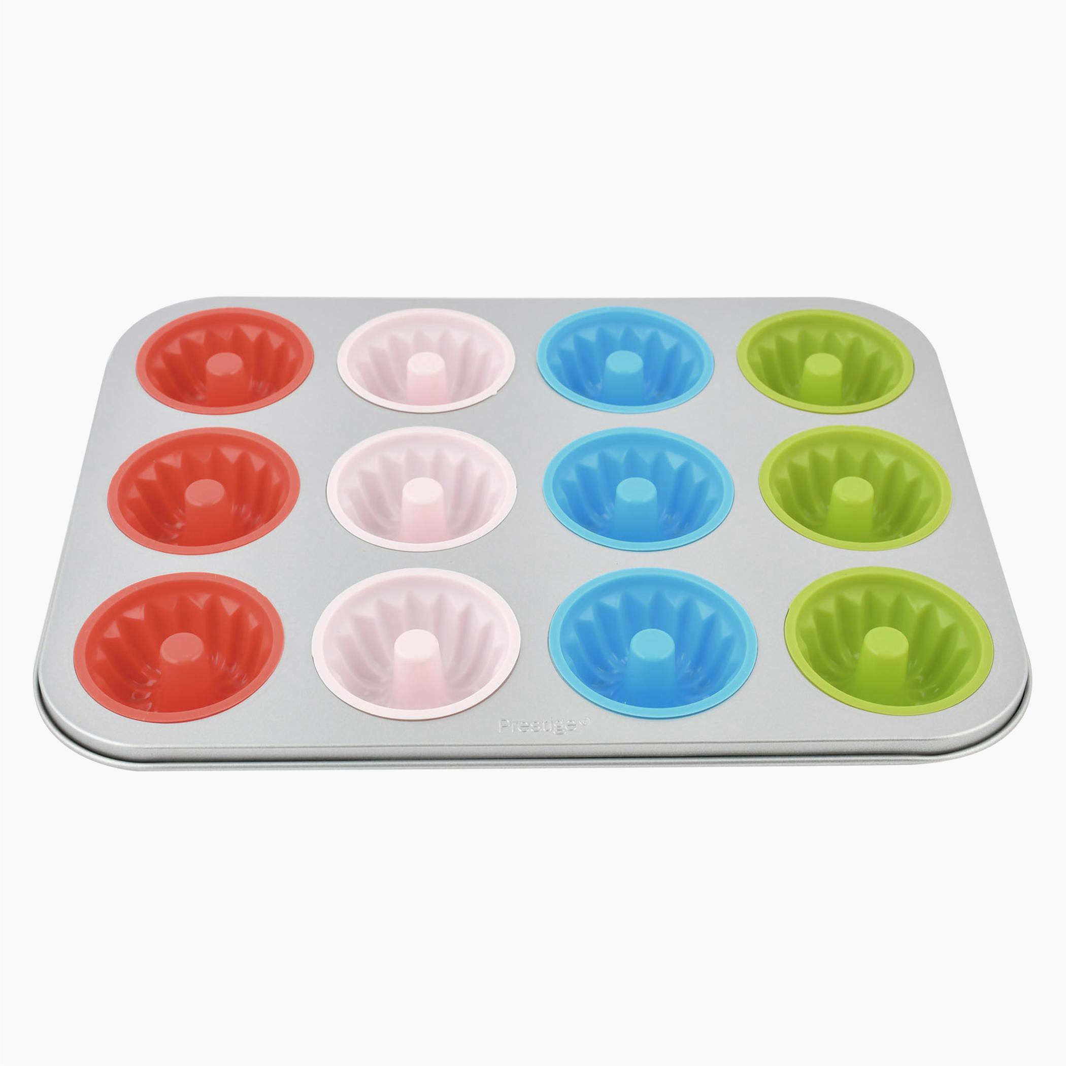 طقم صينية مافن عميقة بسعة 12 كوب من برستيج-household-kitchen-bakeware-bakingpansandmoulds-image-3
