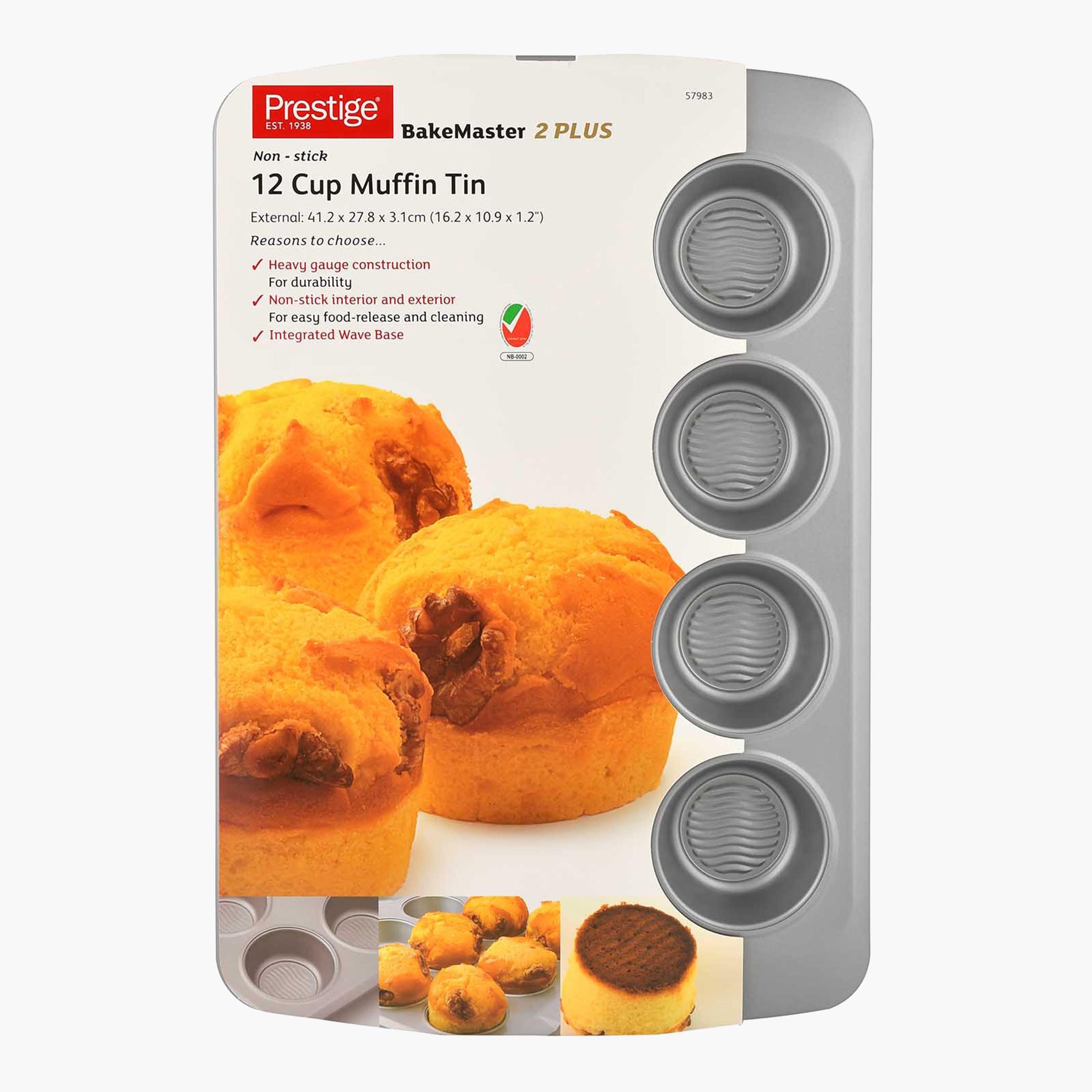 Rectangular 12-Cup Muffin Tin-household-kitchen-bakeware-bakingpansandmoulds-image-1