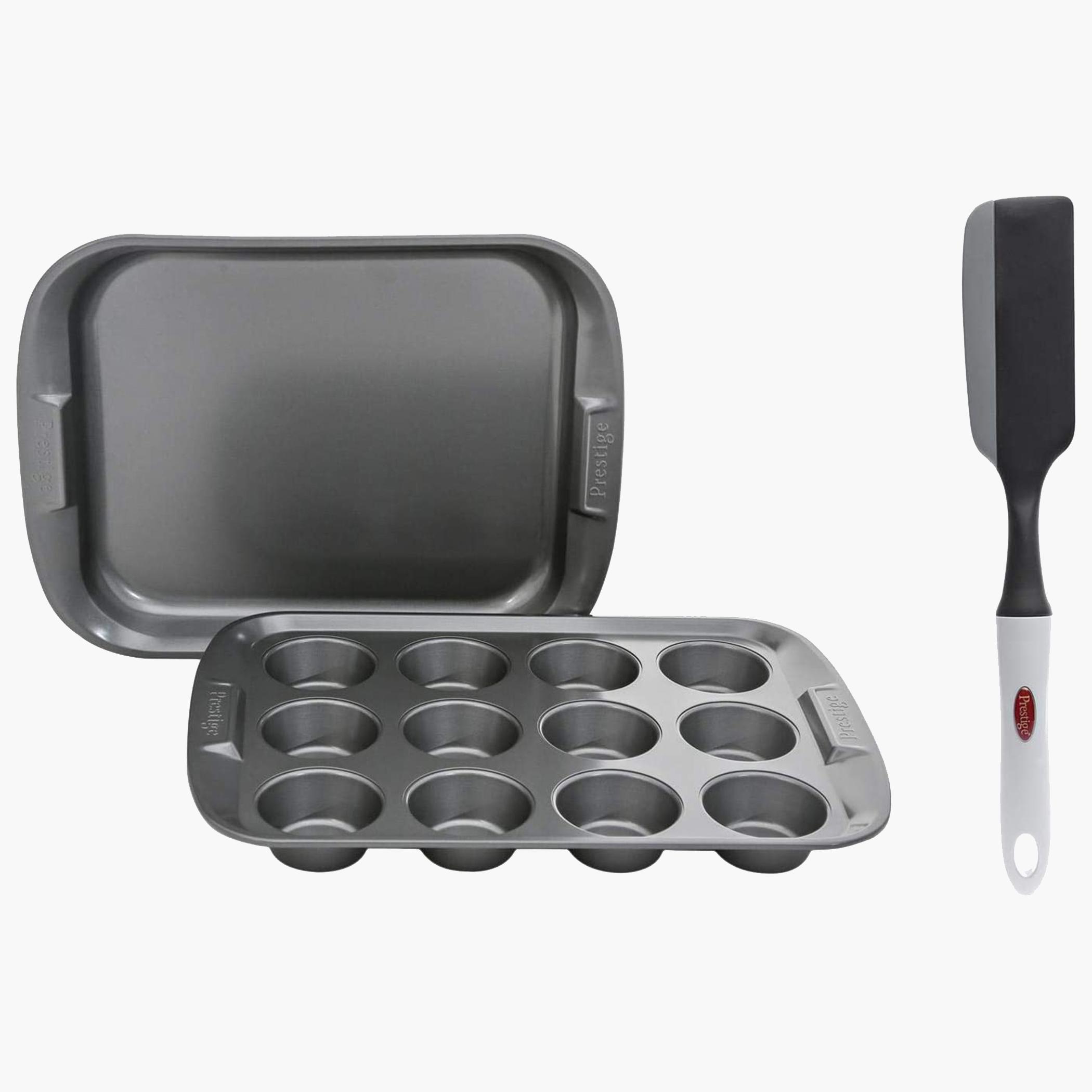 Rectangular 12-Cup Muffin Pan and Oven Tray Set-household-kitchen-bakeware-bakingtoolsandaccessories-image-6