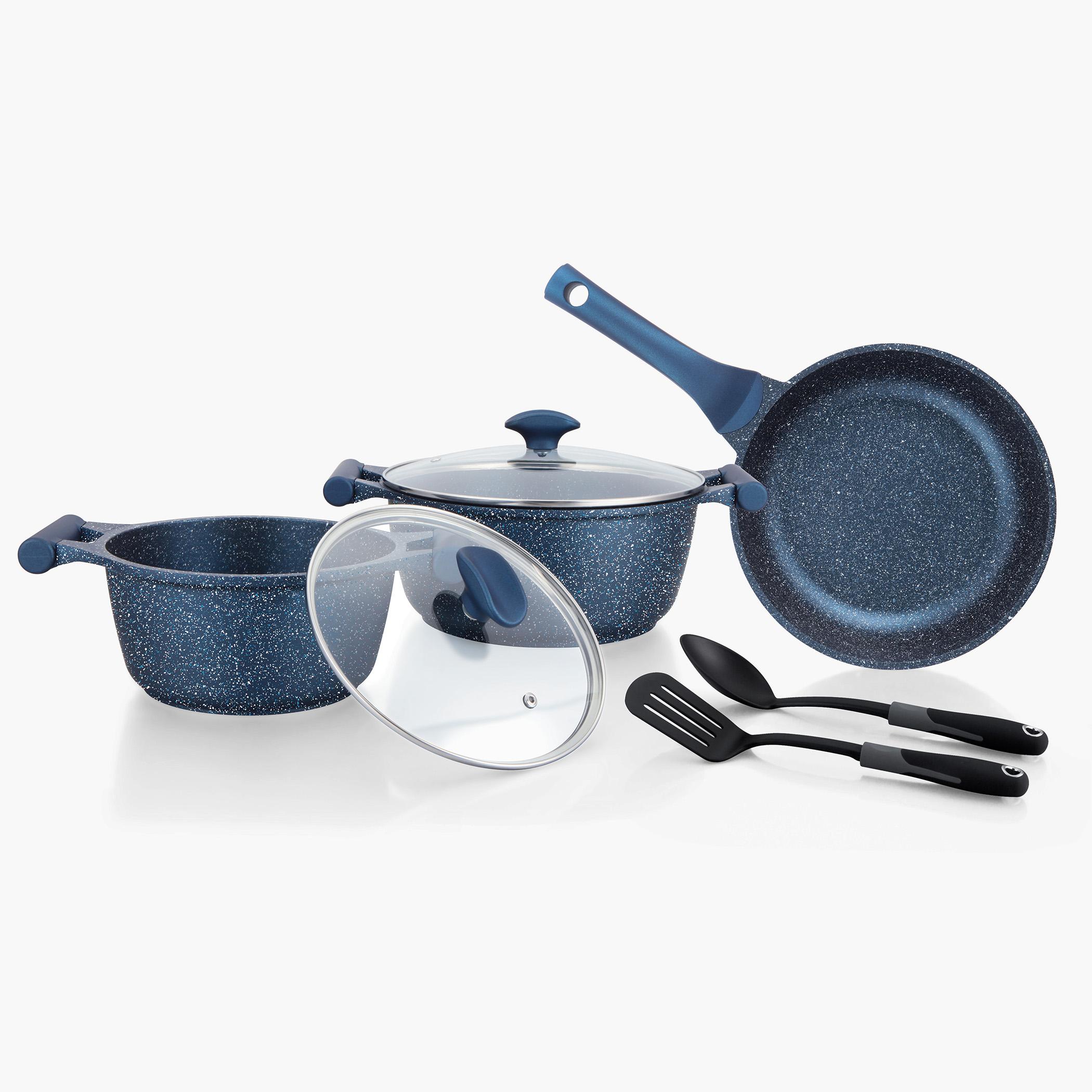 Essentials 7-Piece Non-Stick Aluminium Cookware Set-household-kitchen-cookware-cookwareandsets-image-1