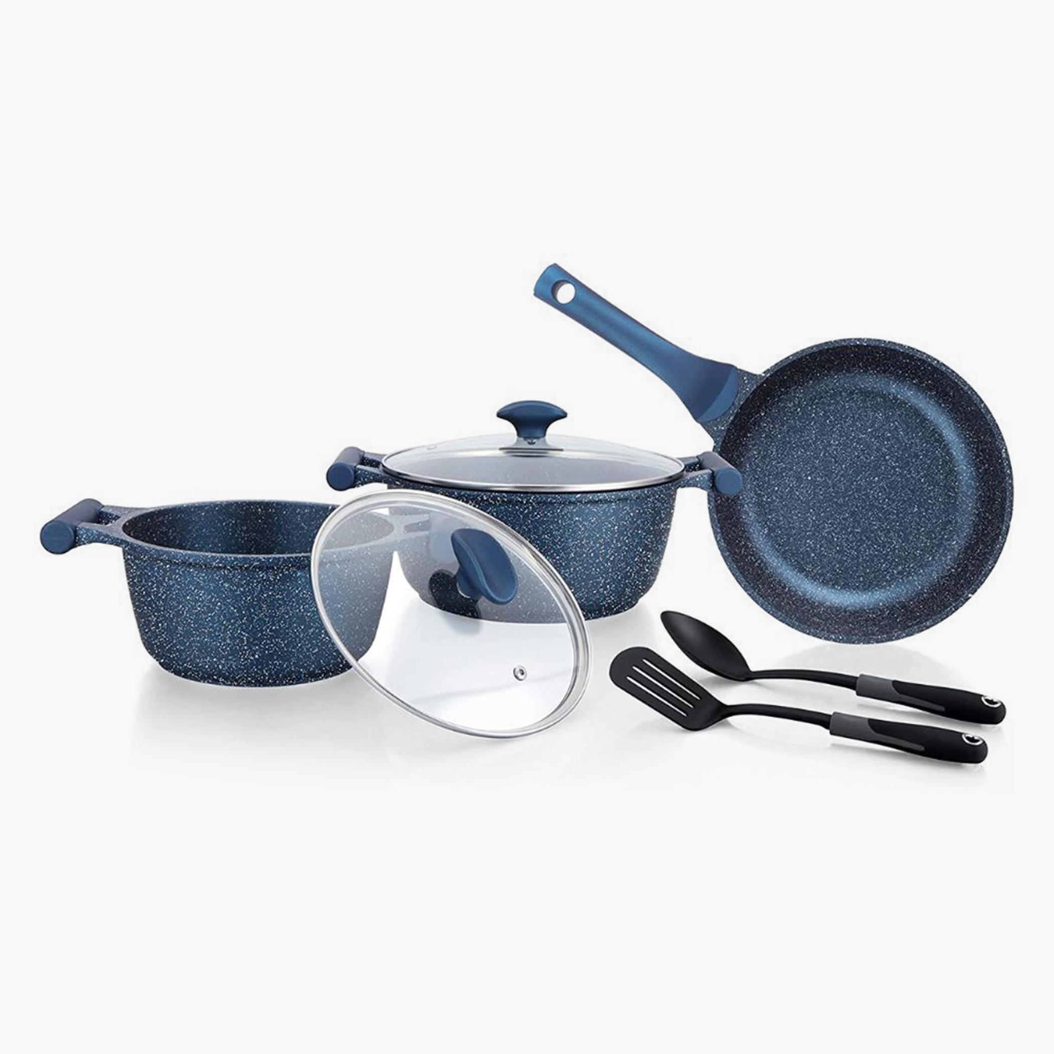 Essentials 7-Piece Non-Stick Aluminium Cookware Set-household-kitchen-cookware-cookwareandsets-image-2