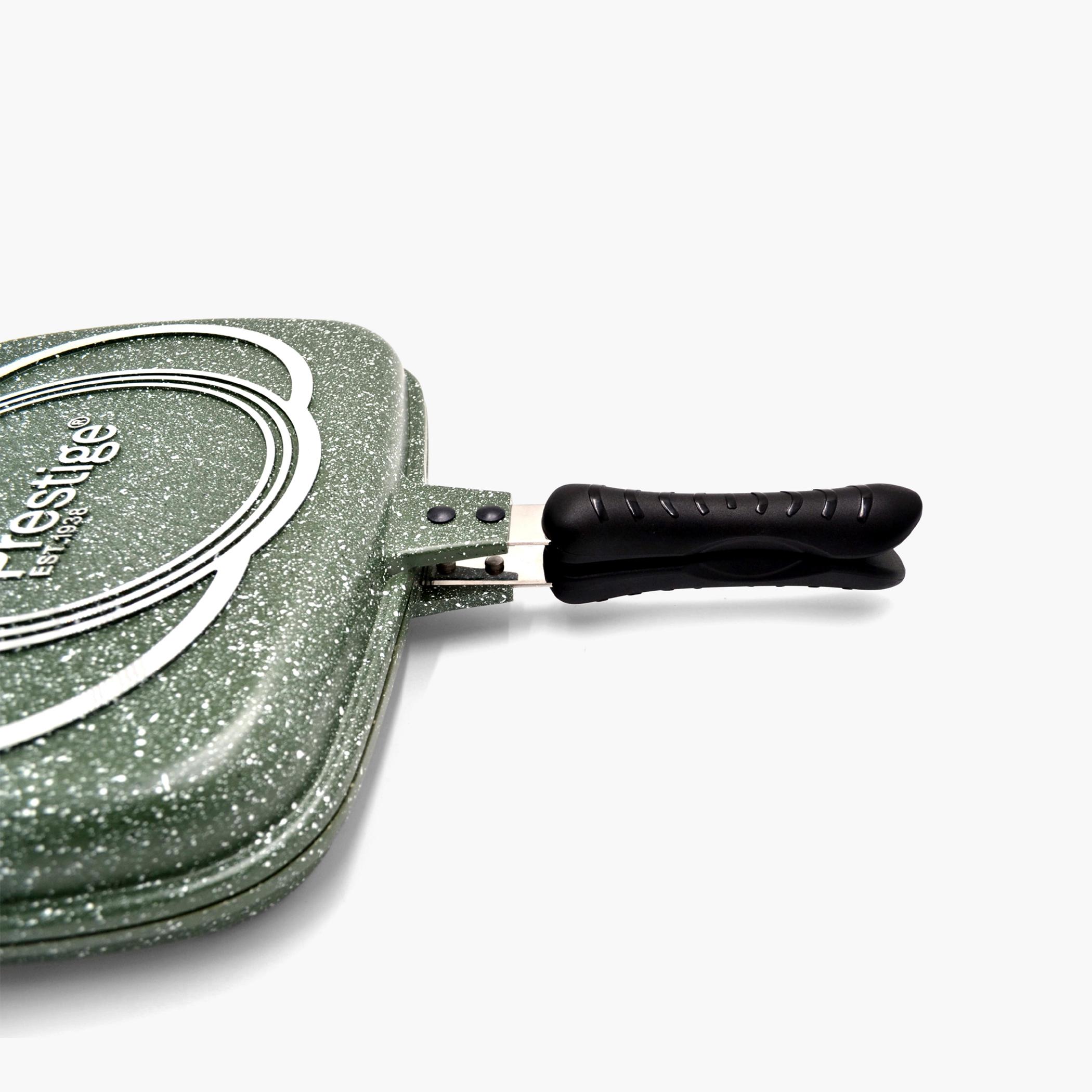 Cast Aluminium Double Fry Pan - 32 cms-household-kitchen-cookware-potsandpans-image-5