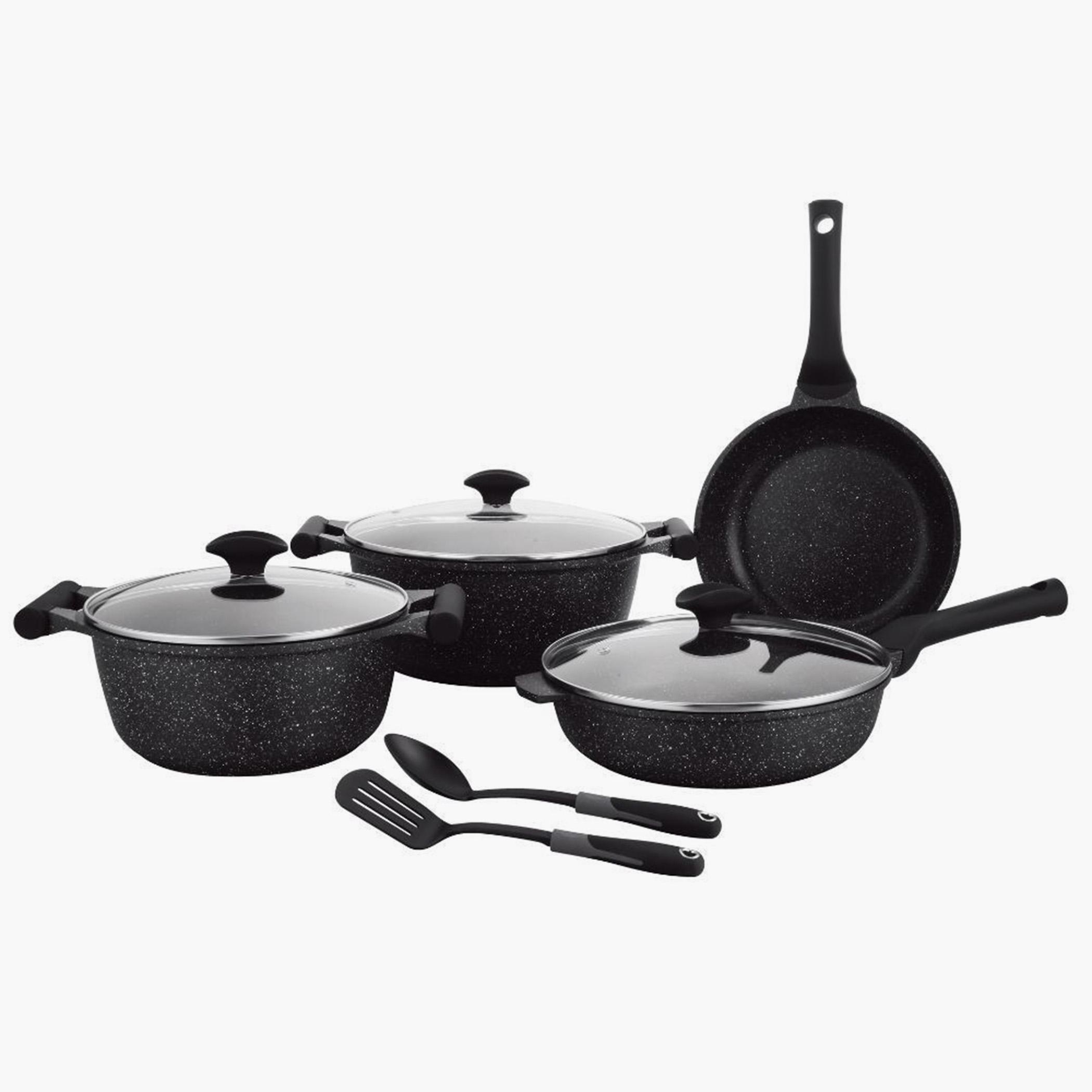 Essentials 9-Piece Aluminium Non-Stick Cookware Set-household-kitchen-cookware-cookwareandsets-image-1