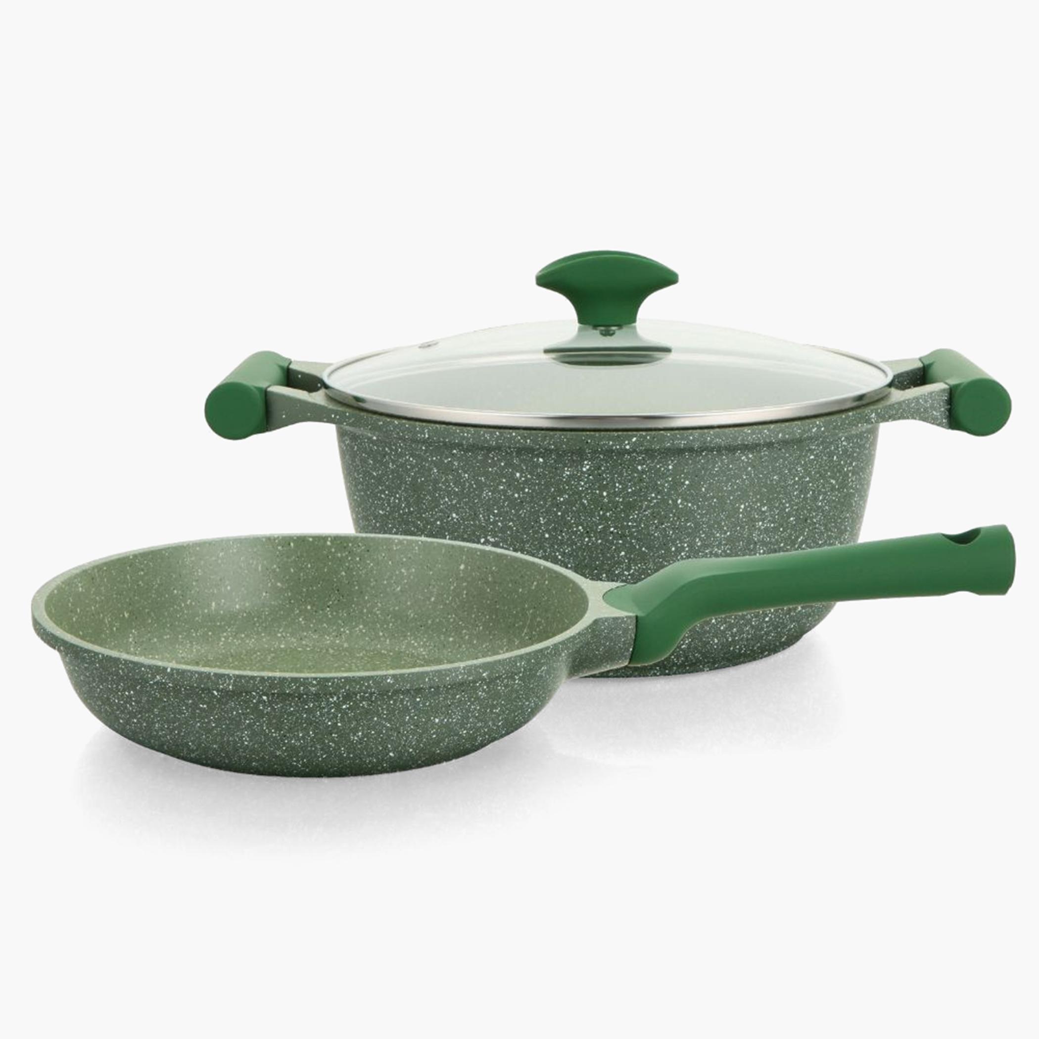 Essentials 3-Piece Granite Non-Stick Cookware Set-household-kitchen-cookware-cookwareandsets-image-1