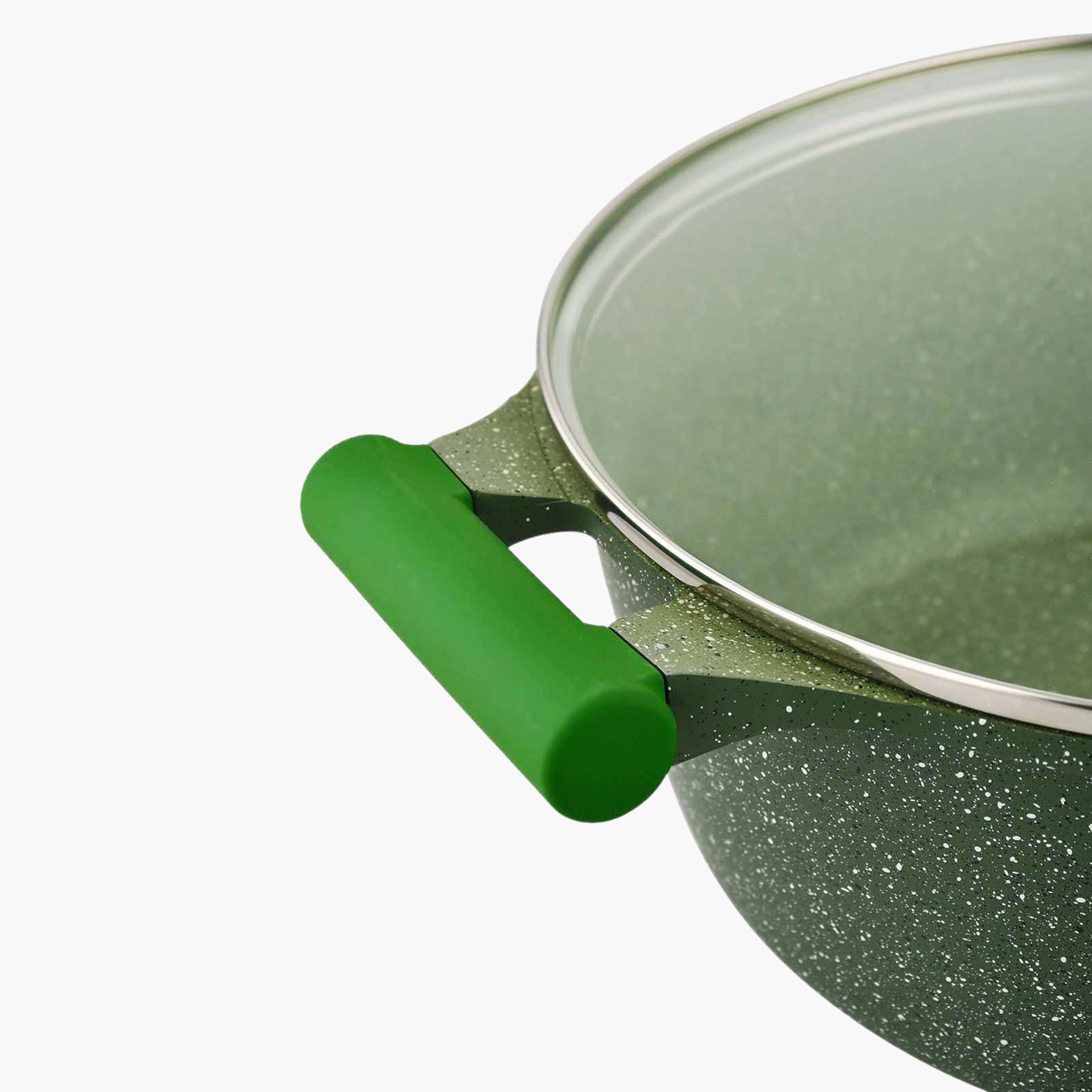 Non-Stick Aluminium Granite Casserole with Lid - 24 cms-household-kitchen-cookware-potsandpans-image-4