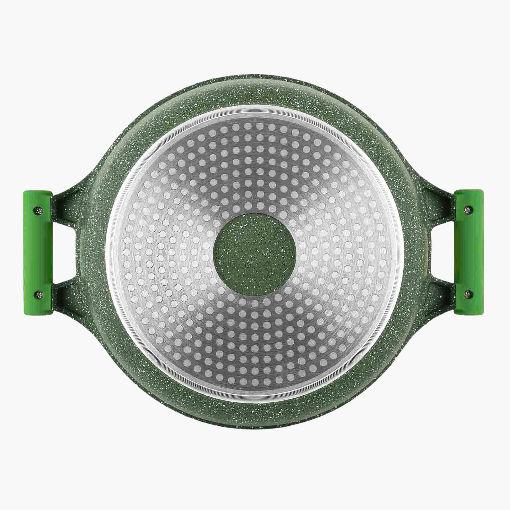 Non-Stick Aluminium Granite Casserole with Lid - 24 cms-household-kitchen-cookware-potsandpans-image-5