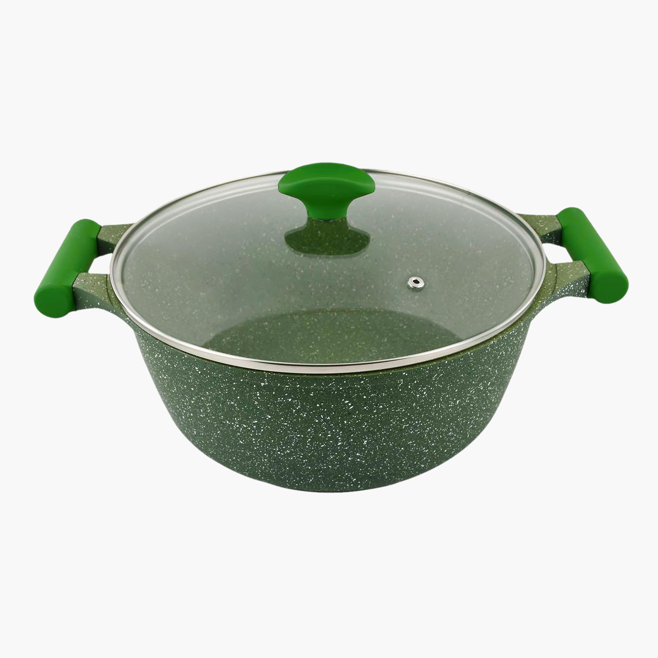 Non-Stick Aluminium Granite Casserole with Lid - 24 cms-household-kitchen-cookware-potsandpans-image-8