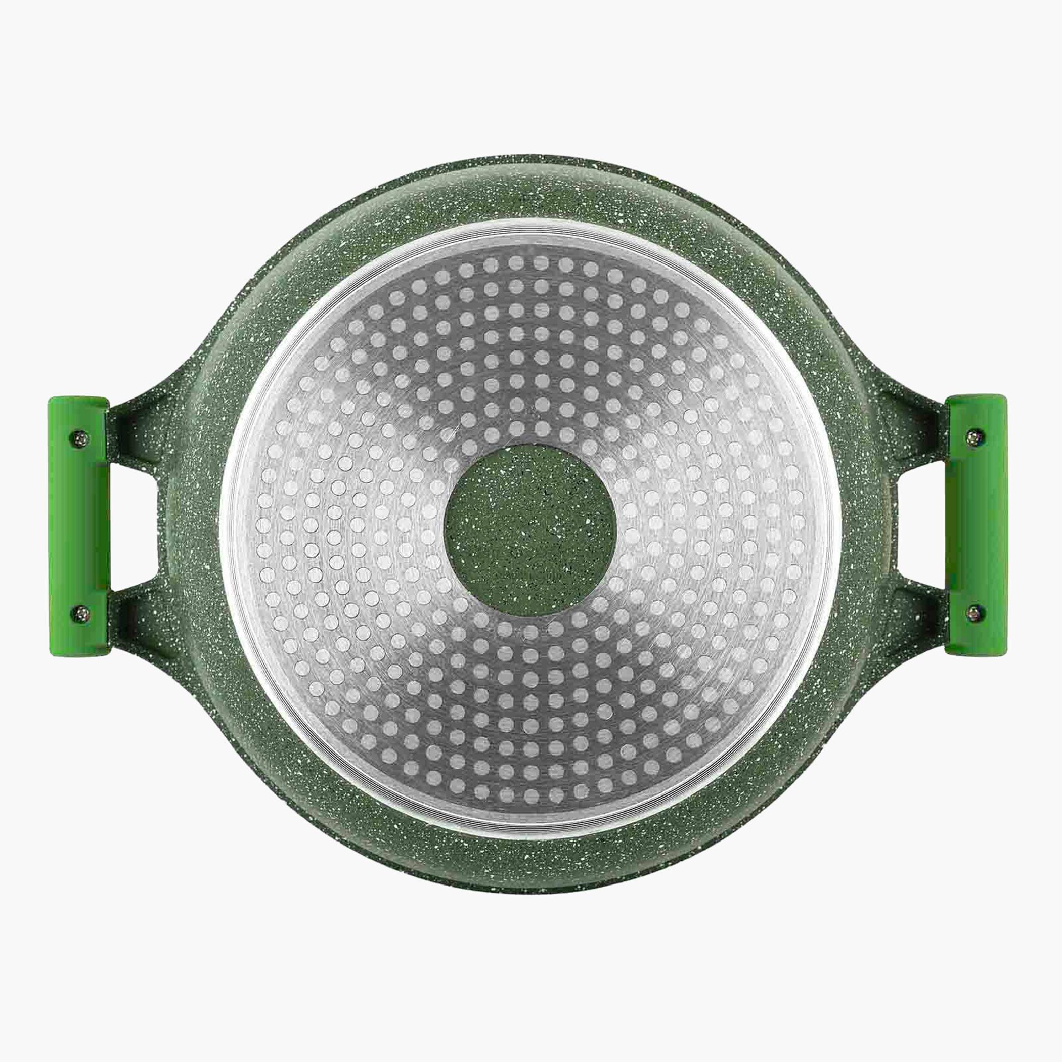 Non-Stick Aluminium Granite Casserole with Lid - 32 cms-household-kitchen-cookware-potsandpans-image-5