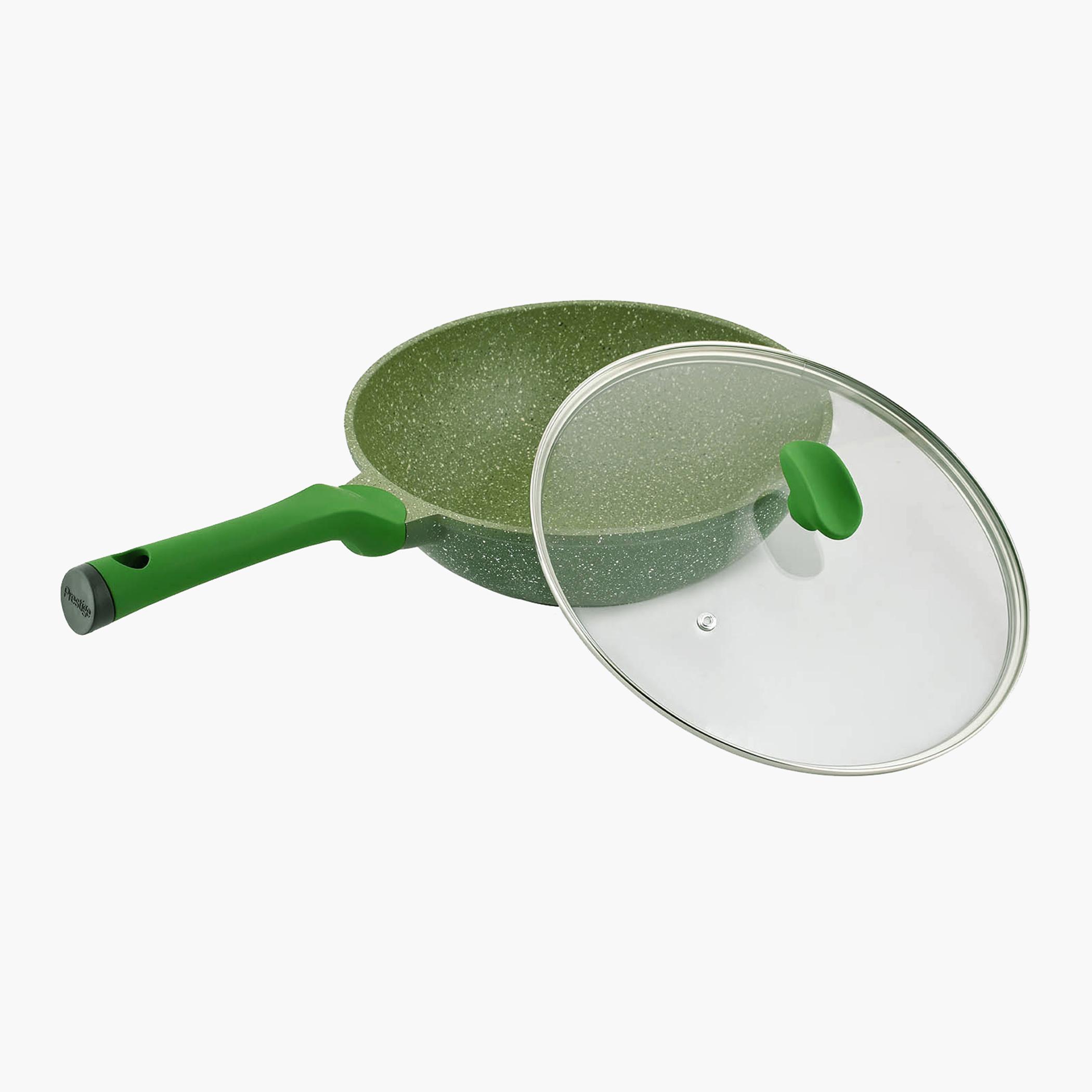 Aluminium Non-Stick Wok with Lid - 30 cms-household-kitchen-cookware-potsandpans-image-3