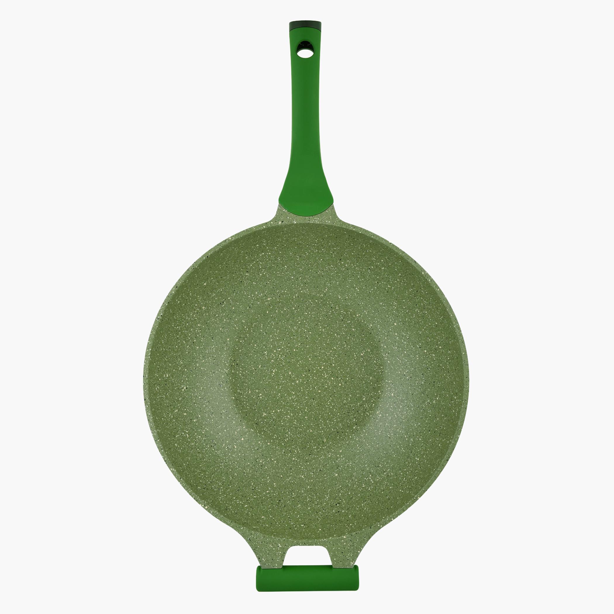 مقلاة ووك غير لاصقة ألومنيوم جرانيت بغطاء من بريستيج - 32 سم-household-kitchen-cookware-potsandpans-image-4