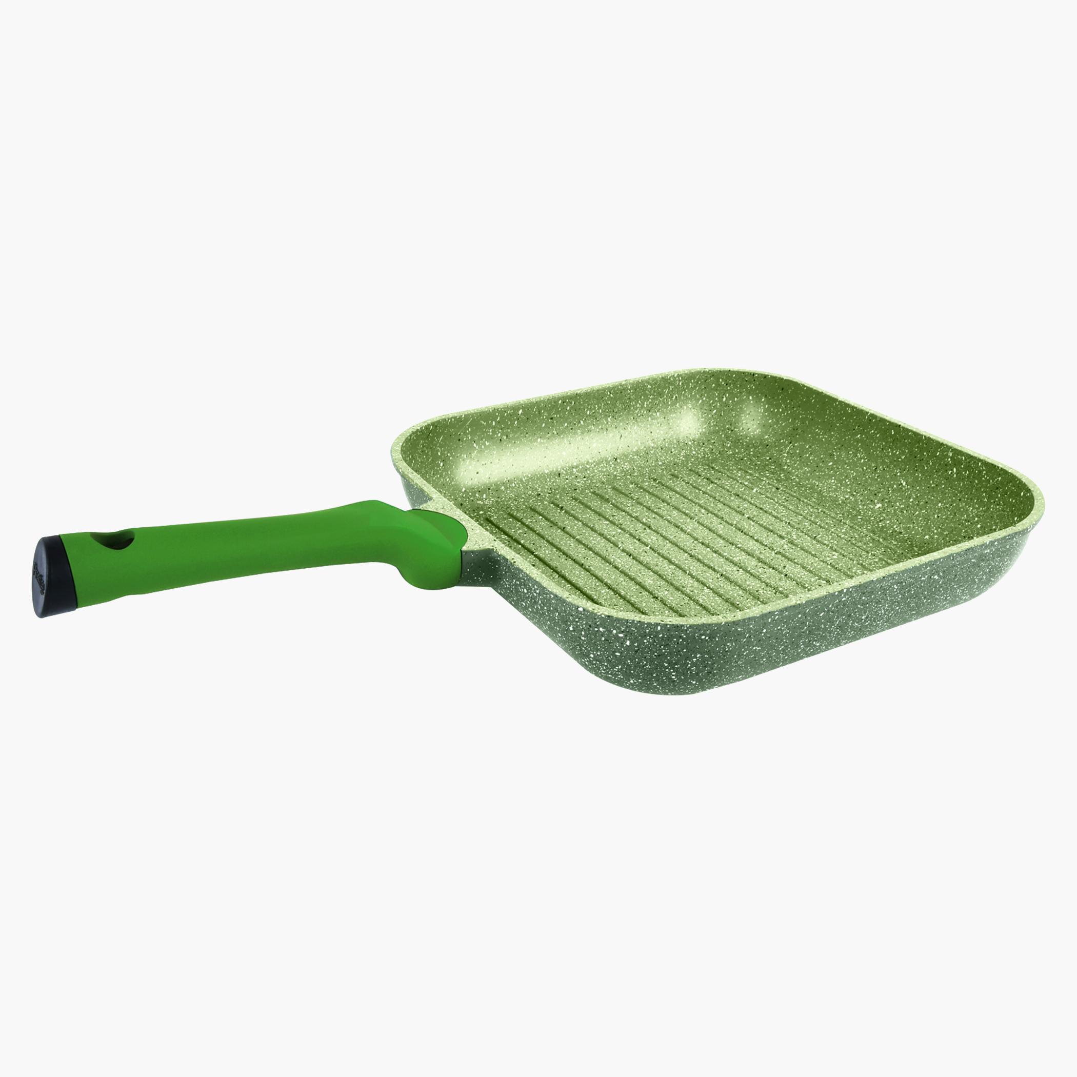 Granite Non-Stick Aluminium Square Grill Pan - 28 cms-household-kitchen-cookware-potsandpans-image-3