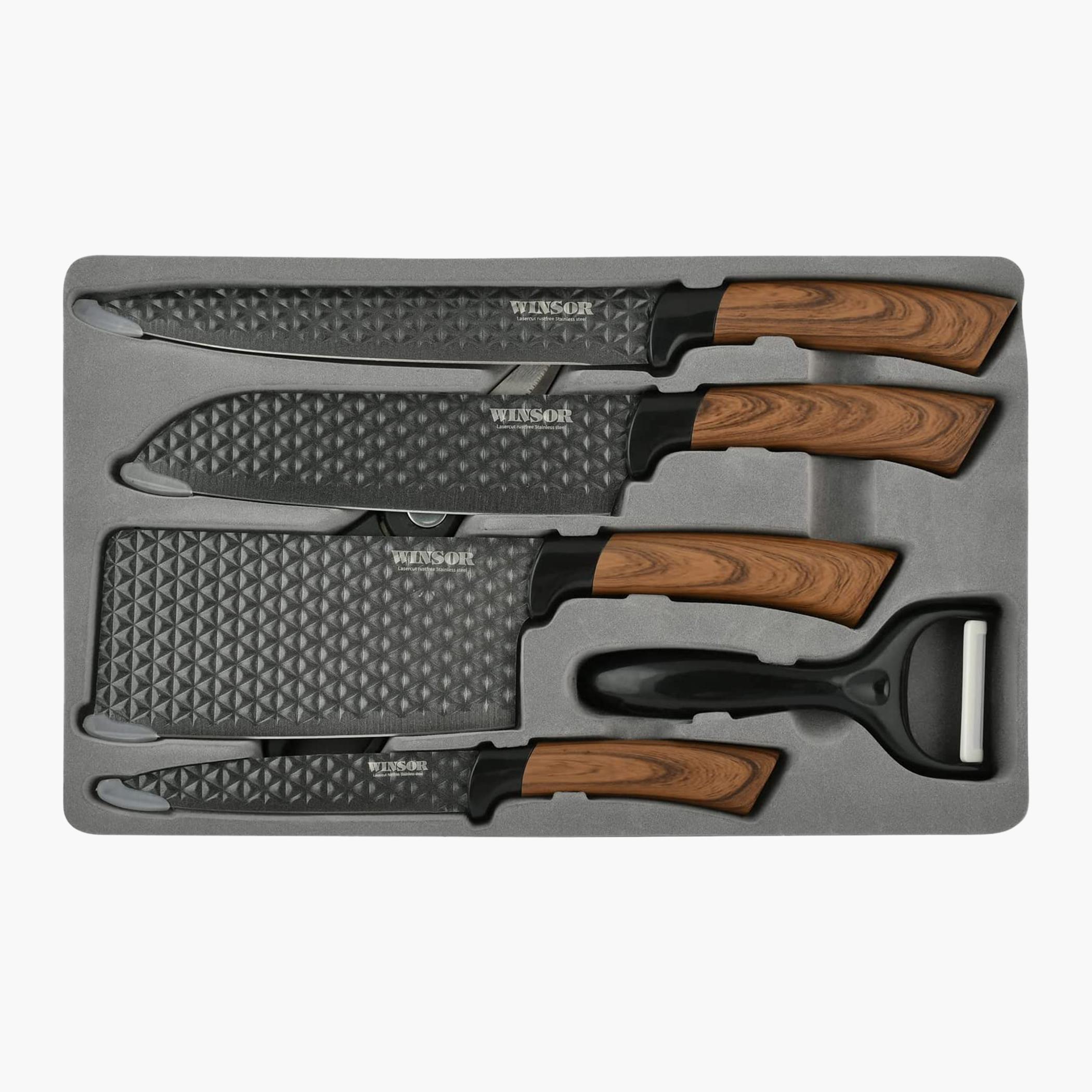 Stainless Steel 6-Piece Knife Set-household-kitchen-kitchentoolsandutensils-knives-image-2