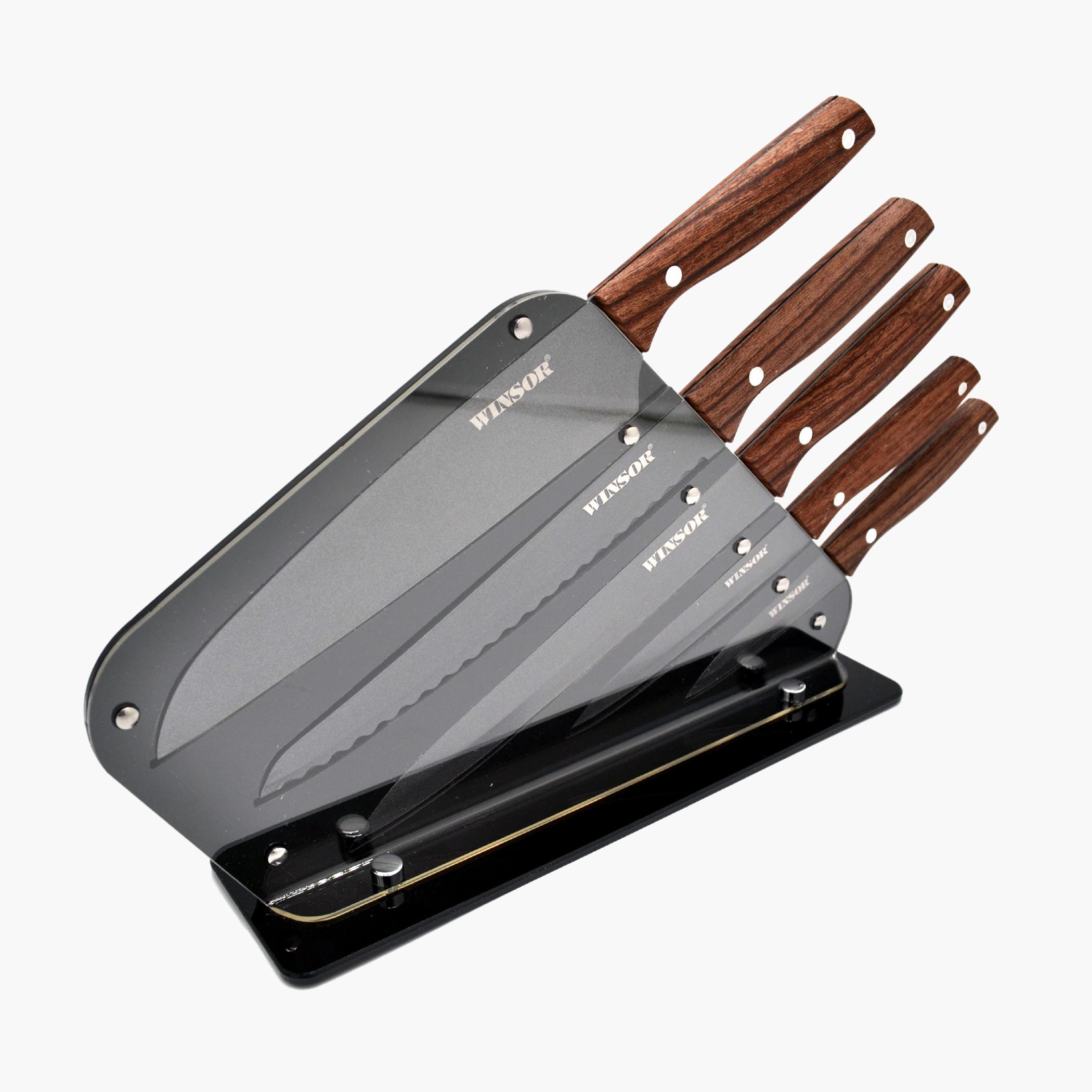 Stainless Steel 5-Piece Chef Knife Set-household-kitchen-kitchentoolsandutensils-knives-image-4