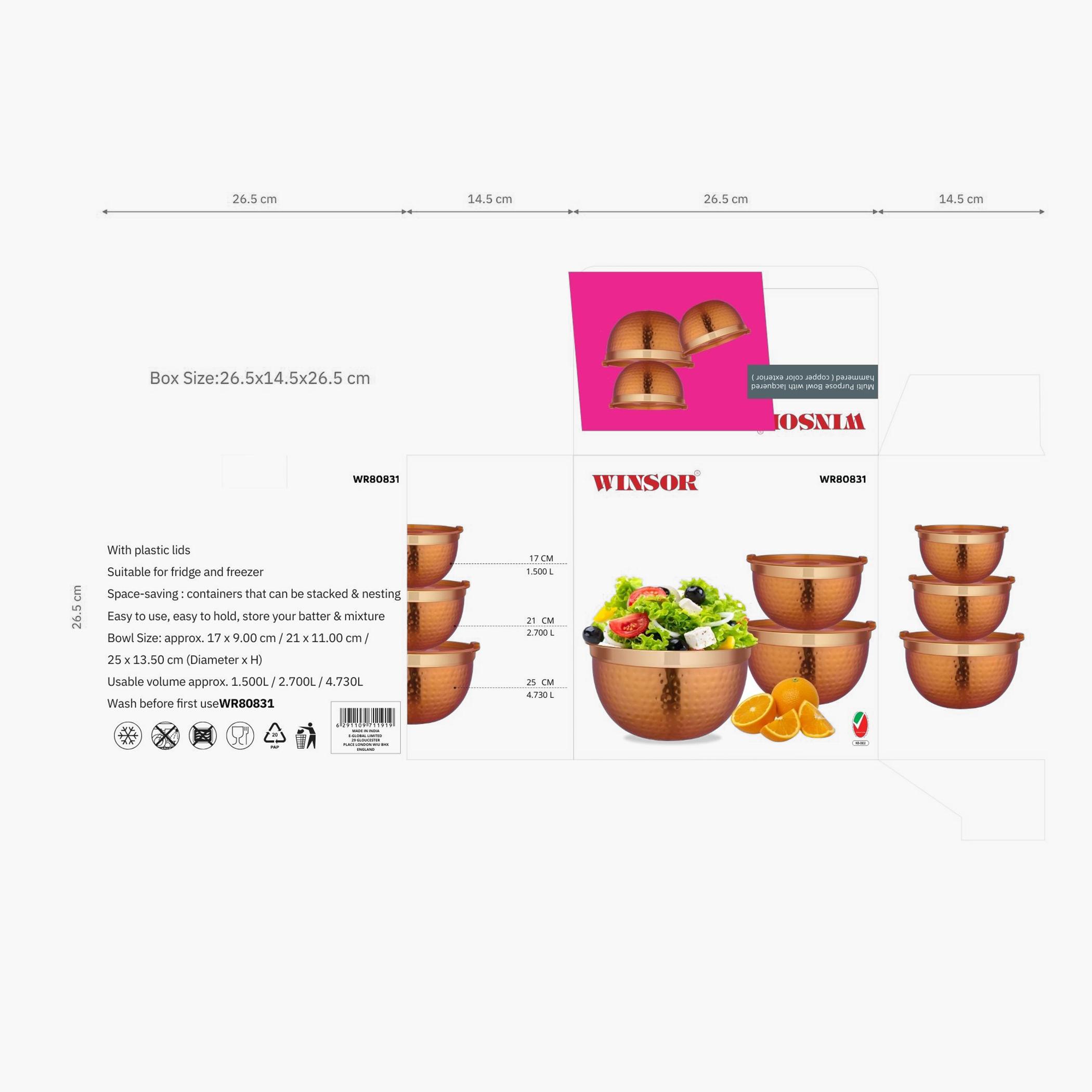 وعاء مطروق متعدد الاستخدامات من وينسور-household-dining-dinnerware-bowls-image-5