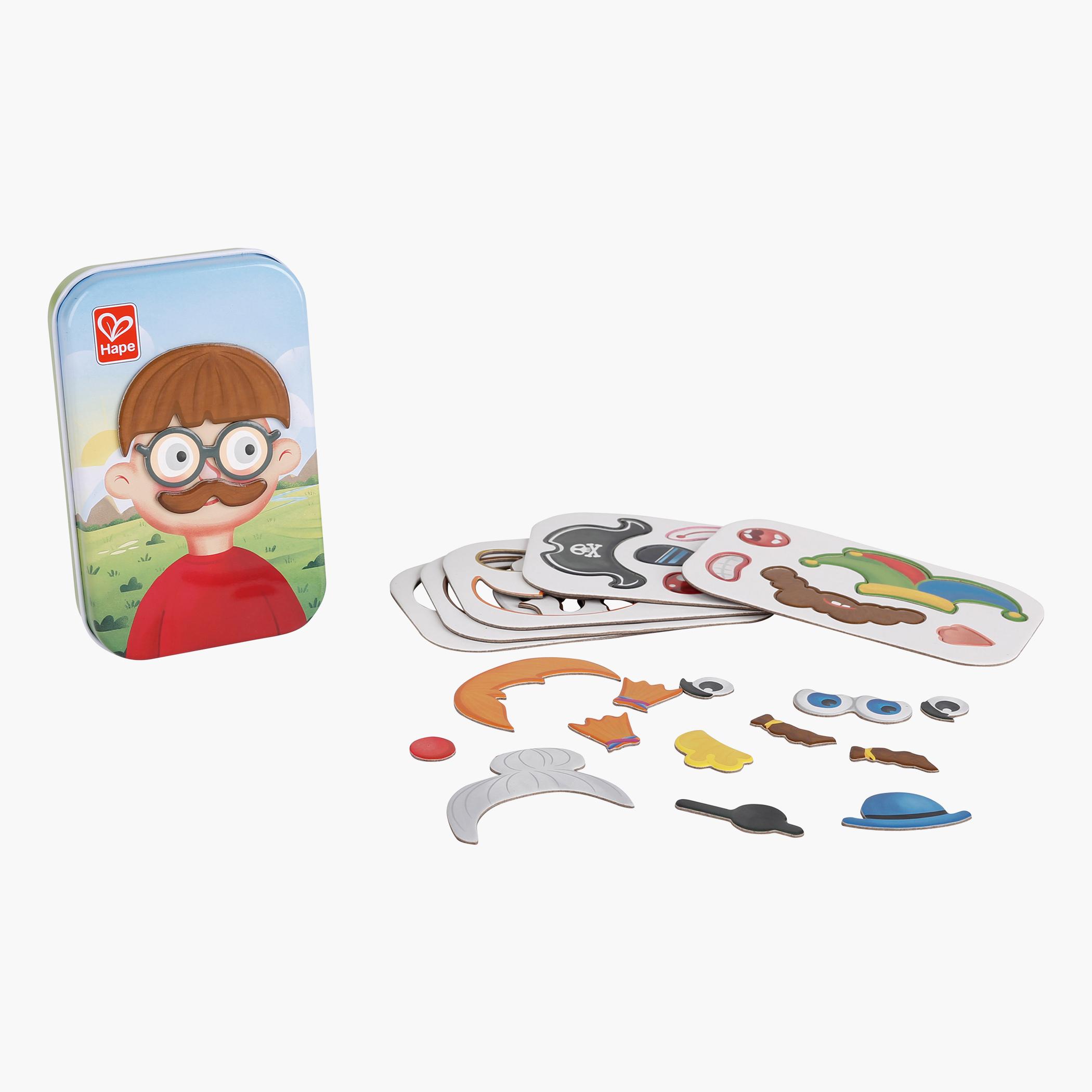 Hape 29-Piece Magnetic Funny Face Travel Toy Set