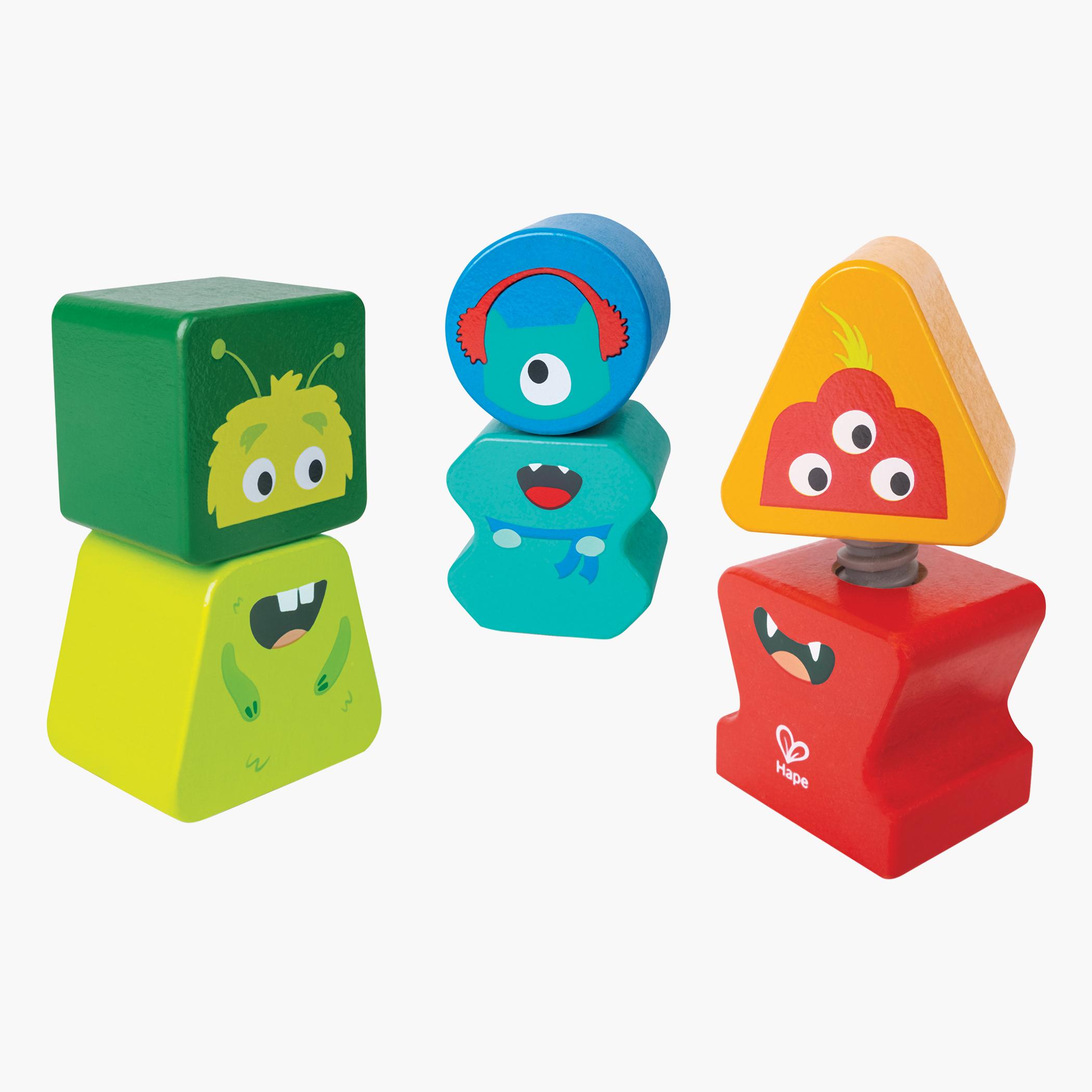 Hape Building Block Monster Buddies Playset