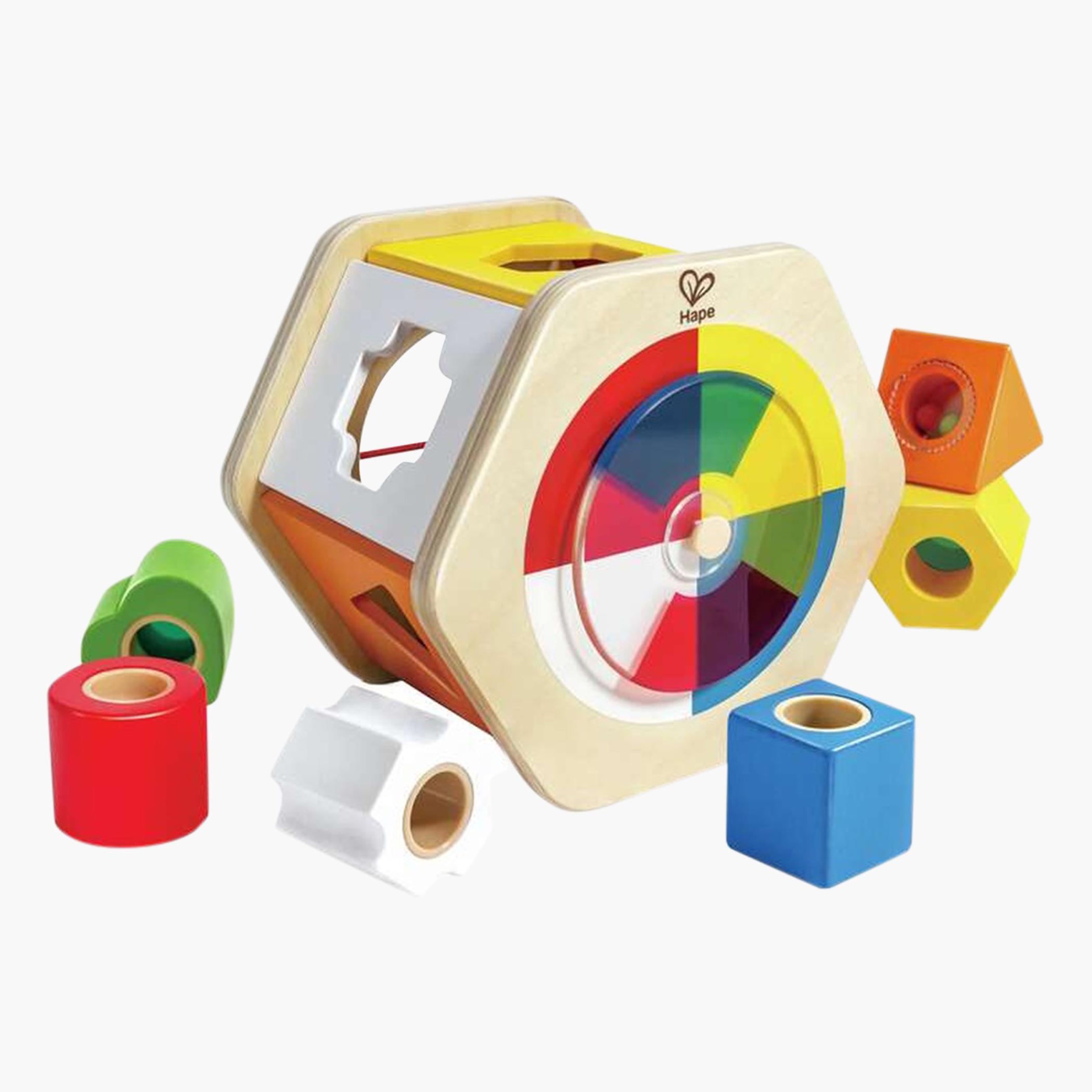 Hape 7-Piece Wooden Wonder Shape Sorter Set
