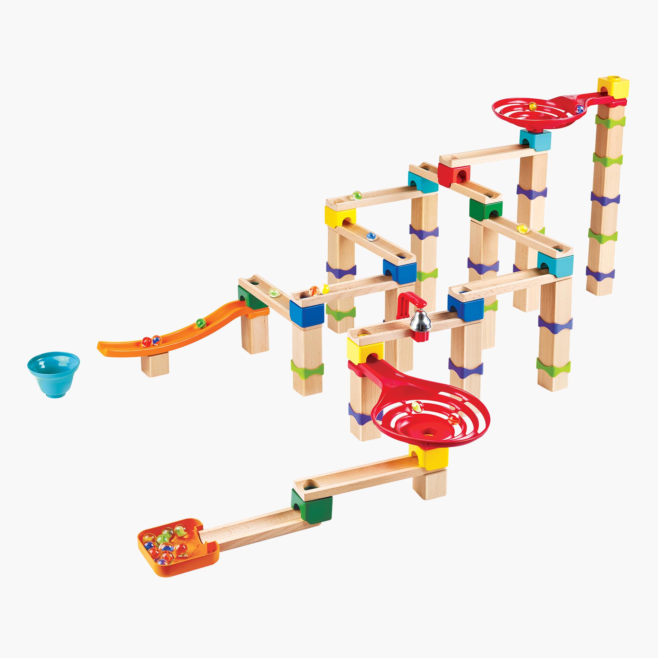 Hape 129-Piece Tricks N Twists Marble Track Playset