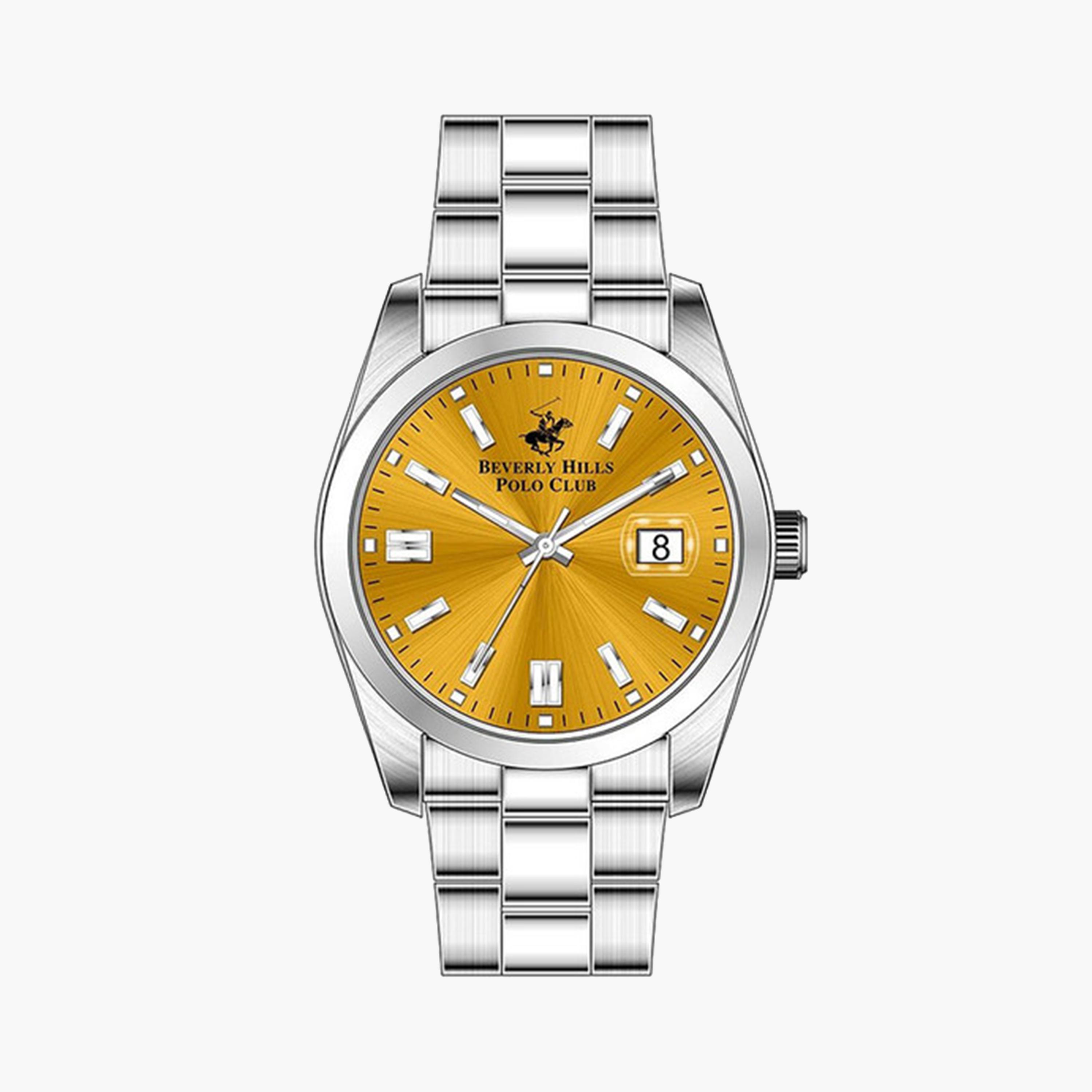 بيفرلي هيلز بولو كلوب- ساعة تناظرية للرجال 41 ملم بسوار معدني فضي | BP3373X.380-men-watchesandjewellery-watches-image-1