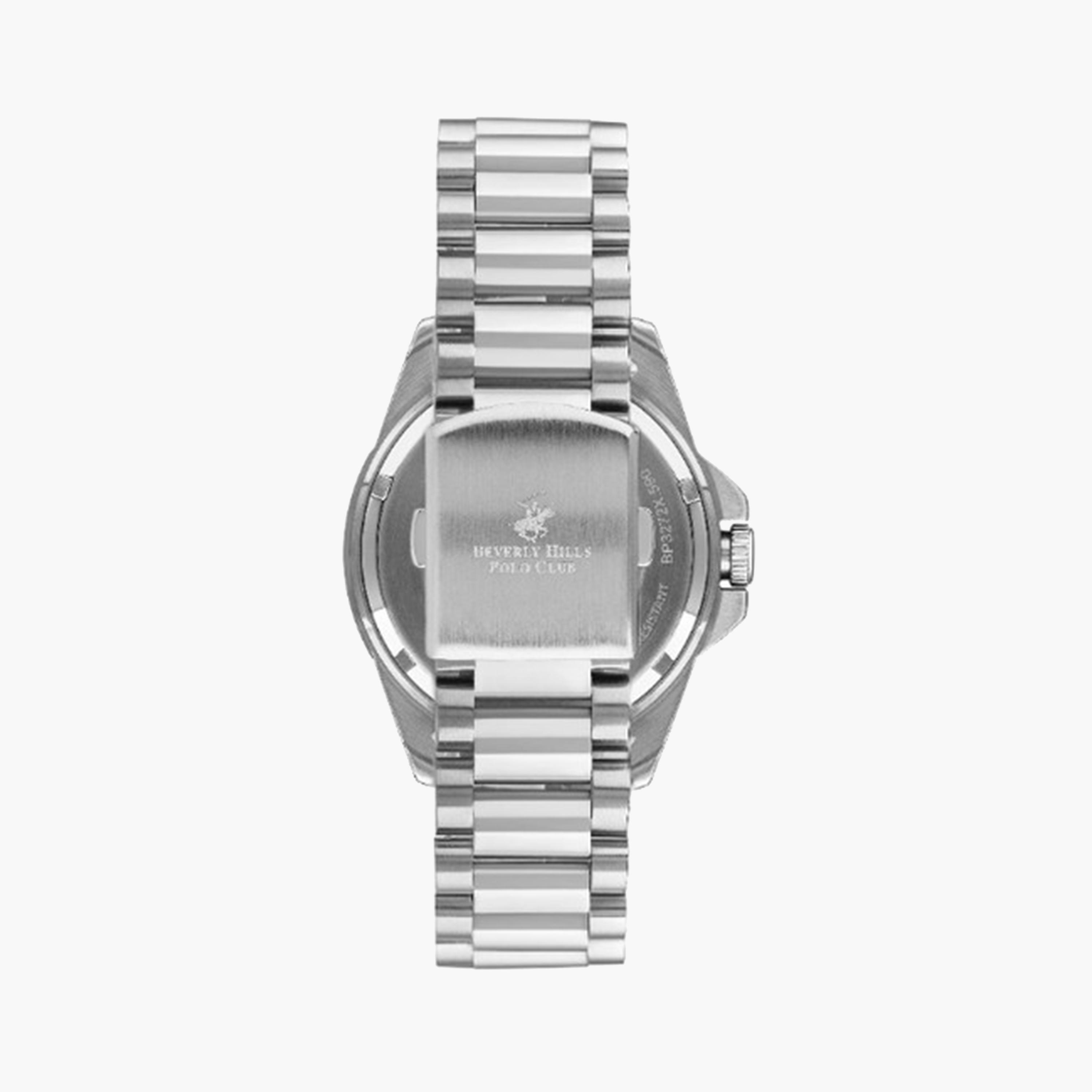 بيفرلي هيلز بولو كلوب- ساعة كرونوغراف للرجال 43 ملم فضية بحزام معدني | BP3637X.350-men-watchesandjewellery-watches-image-3
