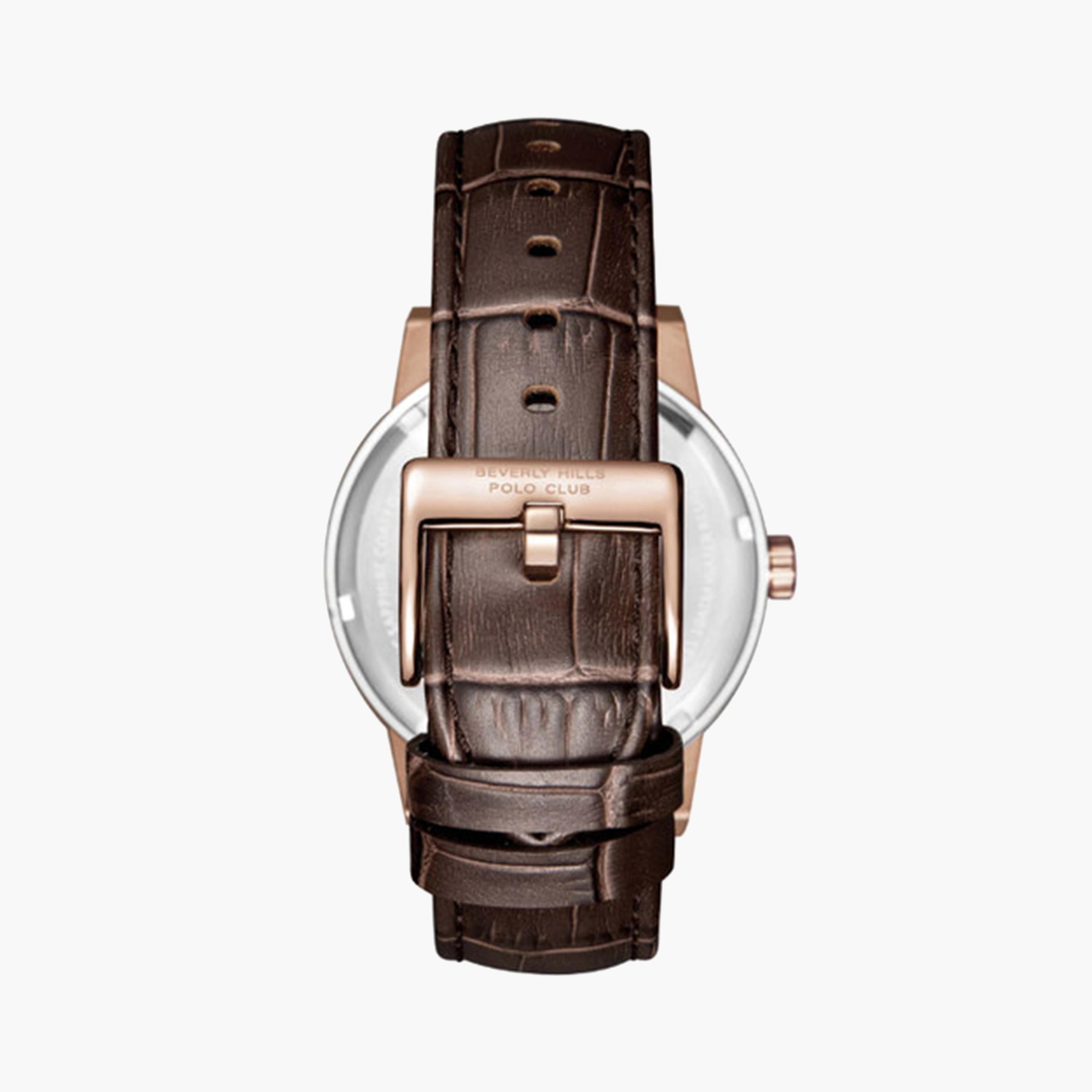 بيفرلي هيلز بولو كلوب- ساعة كرونوغراف للرجال 45 ملم بني بحزام جلدي | BP3553X.462-men-watchesandjewellery-watches-image-3