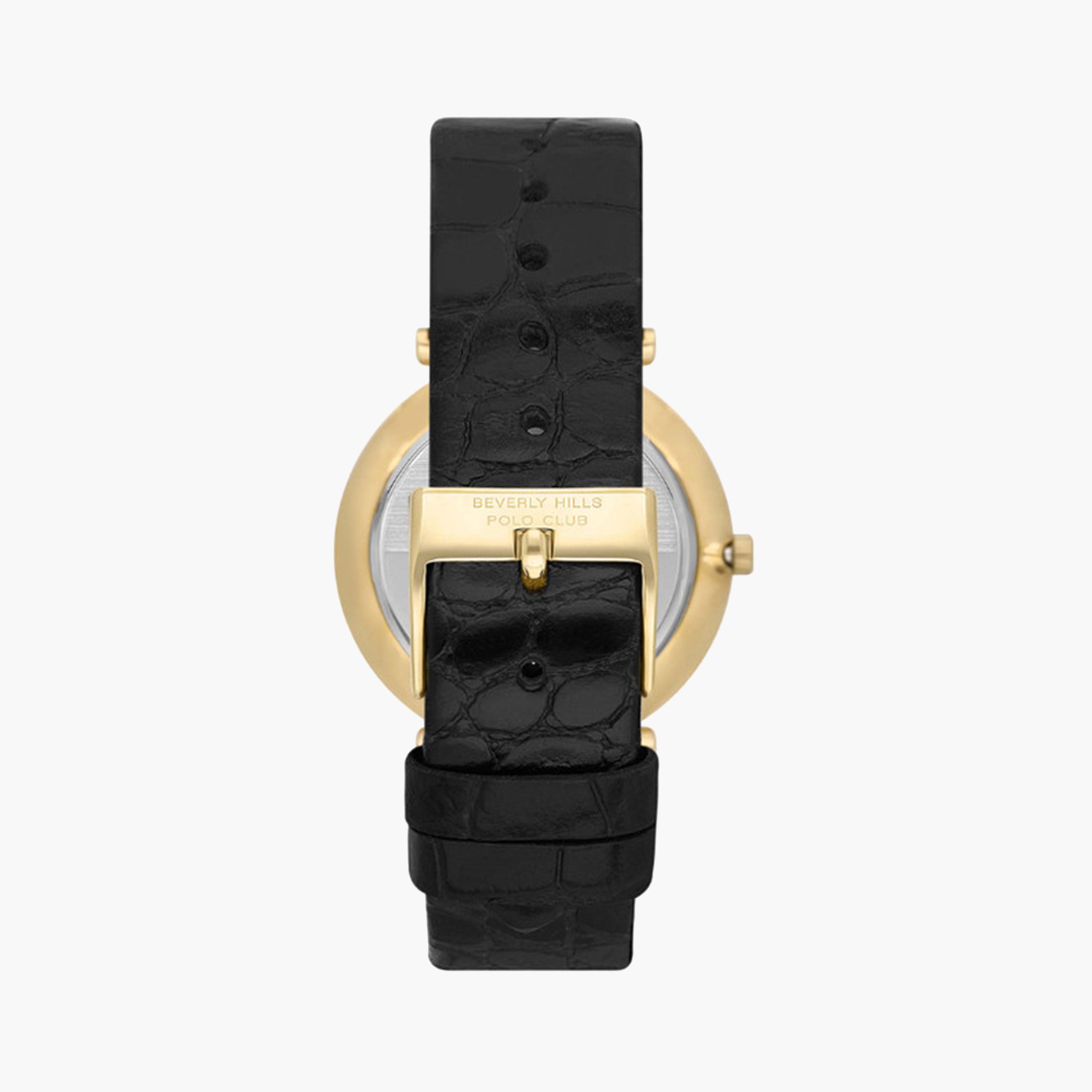 بيفرلي هيلز بولو كلوب- ساعة تناظرية للرجال 39 ملم بسوار جلدي أسود | BP3615X.131-men-watchesandjewellery-watches-image-3