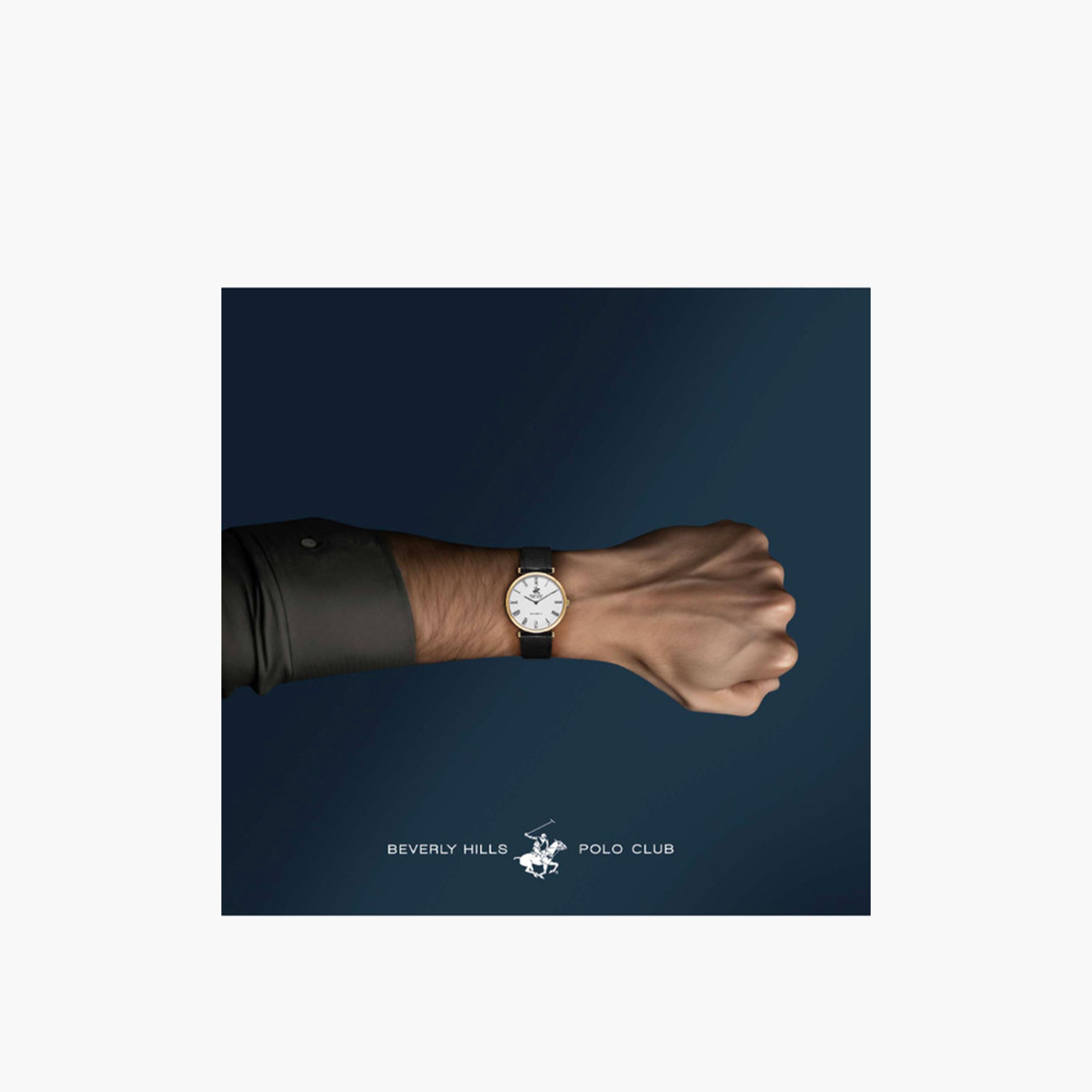 بيفرلي هيلز بولو كلوب- ساعة تناظرية للرجال 39 ملم بسوار جلدي أسود | BP3615X.131-men-watchesandjewellery-watches-image-4