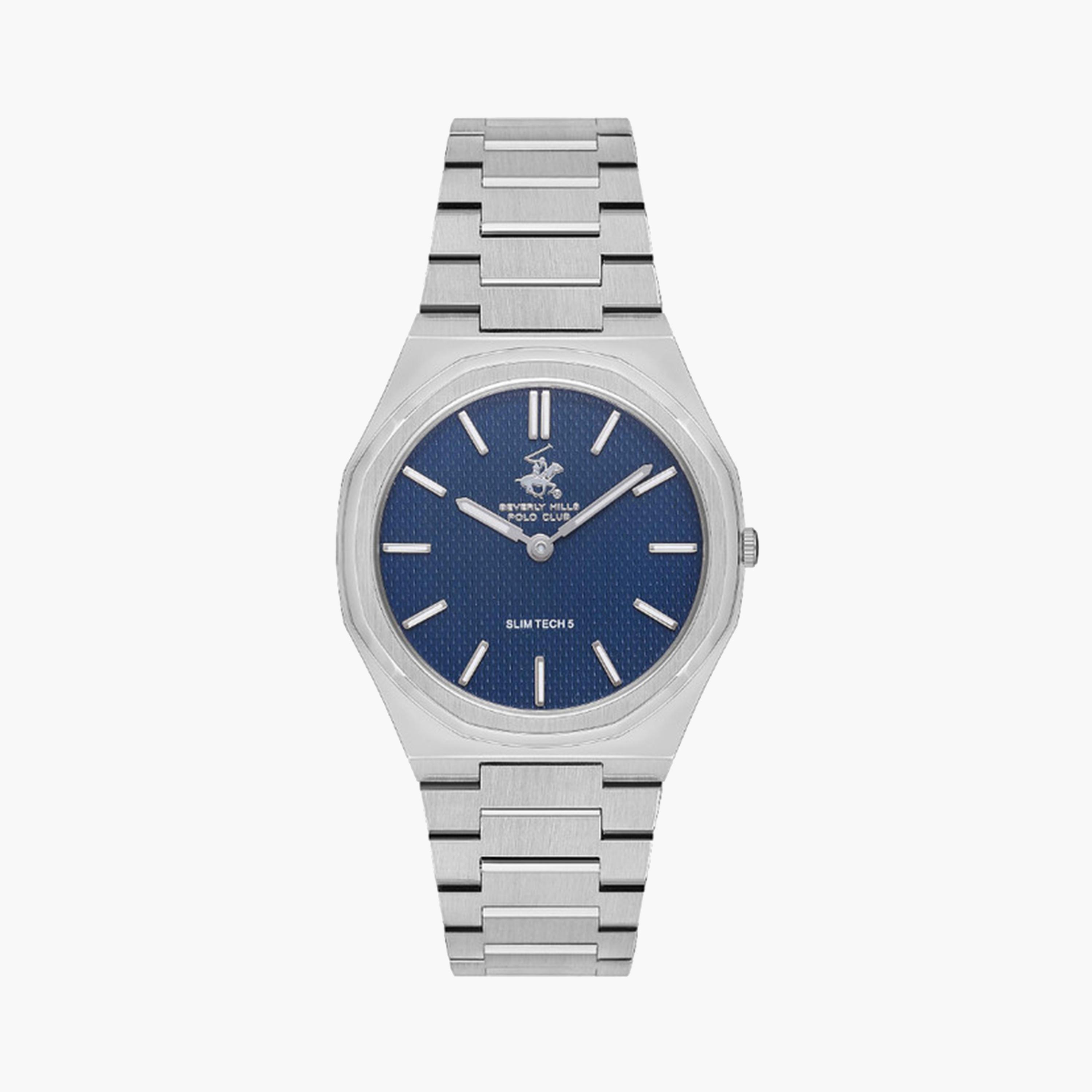 بيفرلي هيلز بولو كلوب- ساعة تناظرية للنساء 34 ملم بسوار من المعدن فضي | BP3634X.390-women-watchesandjewellery-watches-image-1