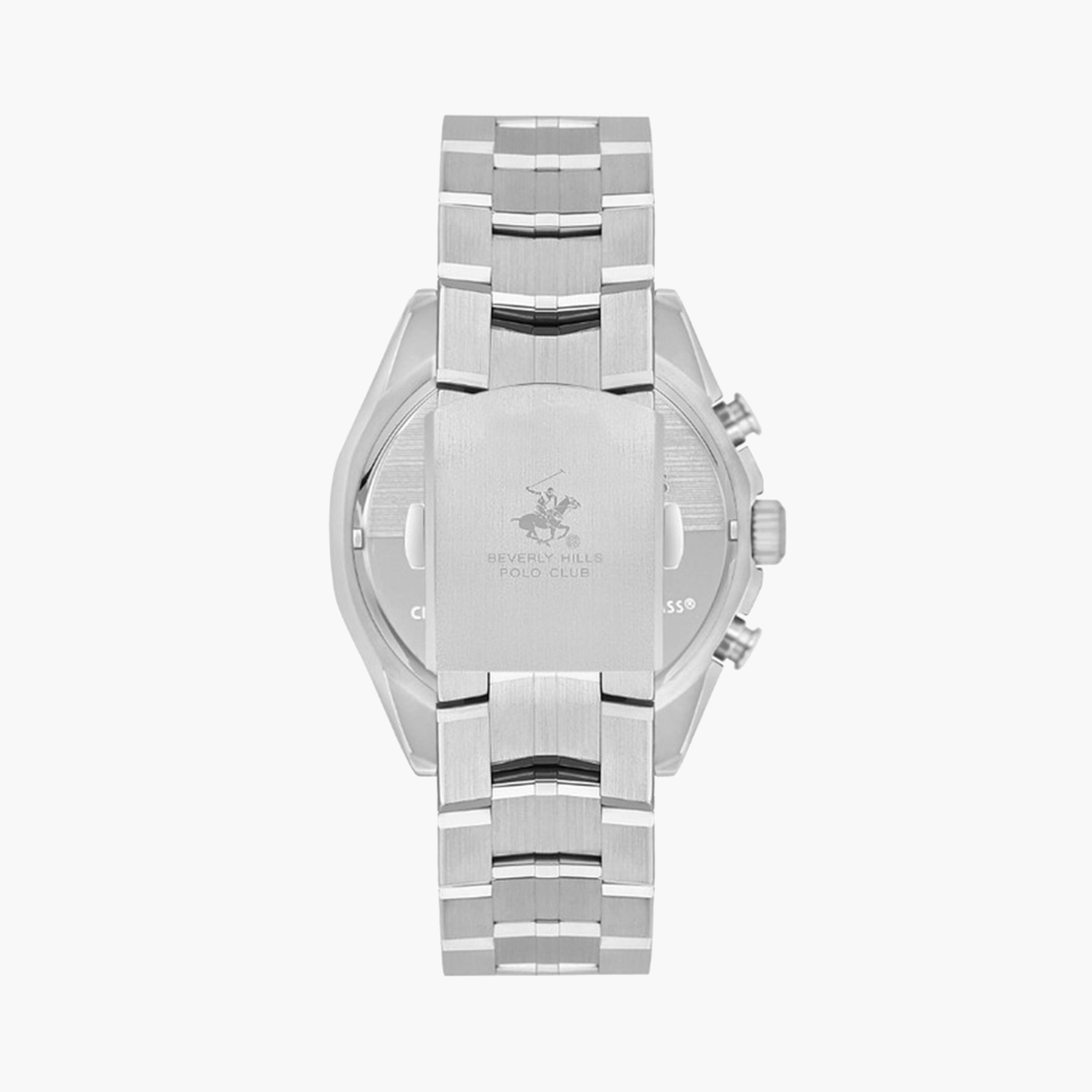 بيفرلي هيلز بولو كلوب- ساعة كرونوغراف للرجال 45 ملم فضية بحزام معدني | BP3599X.360-men-watchesandjewellery-watches-image-3