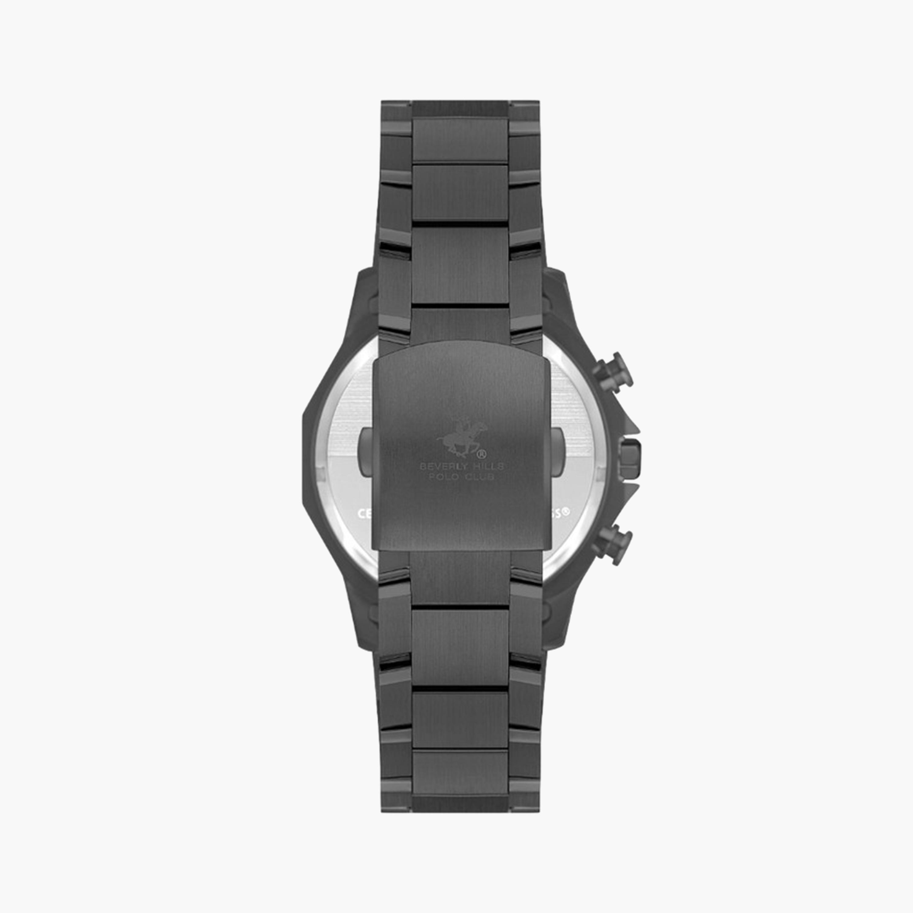 بيفرلي هيلز بولو كلوب- ساعة كرونوغراف للرجال 45 ملم رمادية بحزام معدني | BP3625X.070-men-watchesandjewellery-watches-image-3