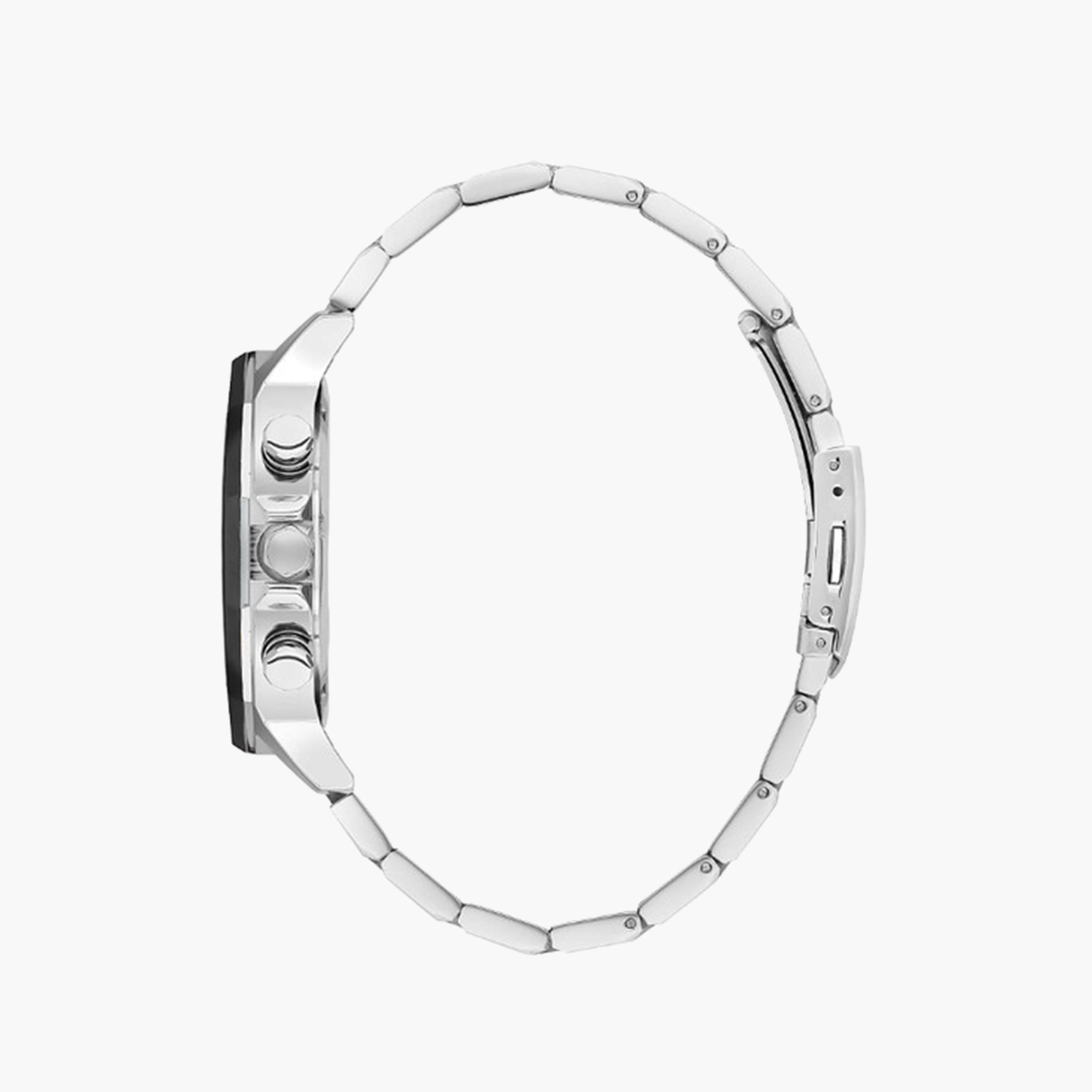 بيفرلي هيلز بولو كلوب- ساعة كرونوغراف للرجال 45 ملم فضية بحزام معدني | BP3625X.351-men-watchesandjewellery-watches-image-2