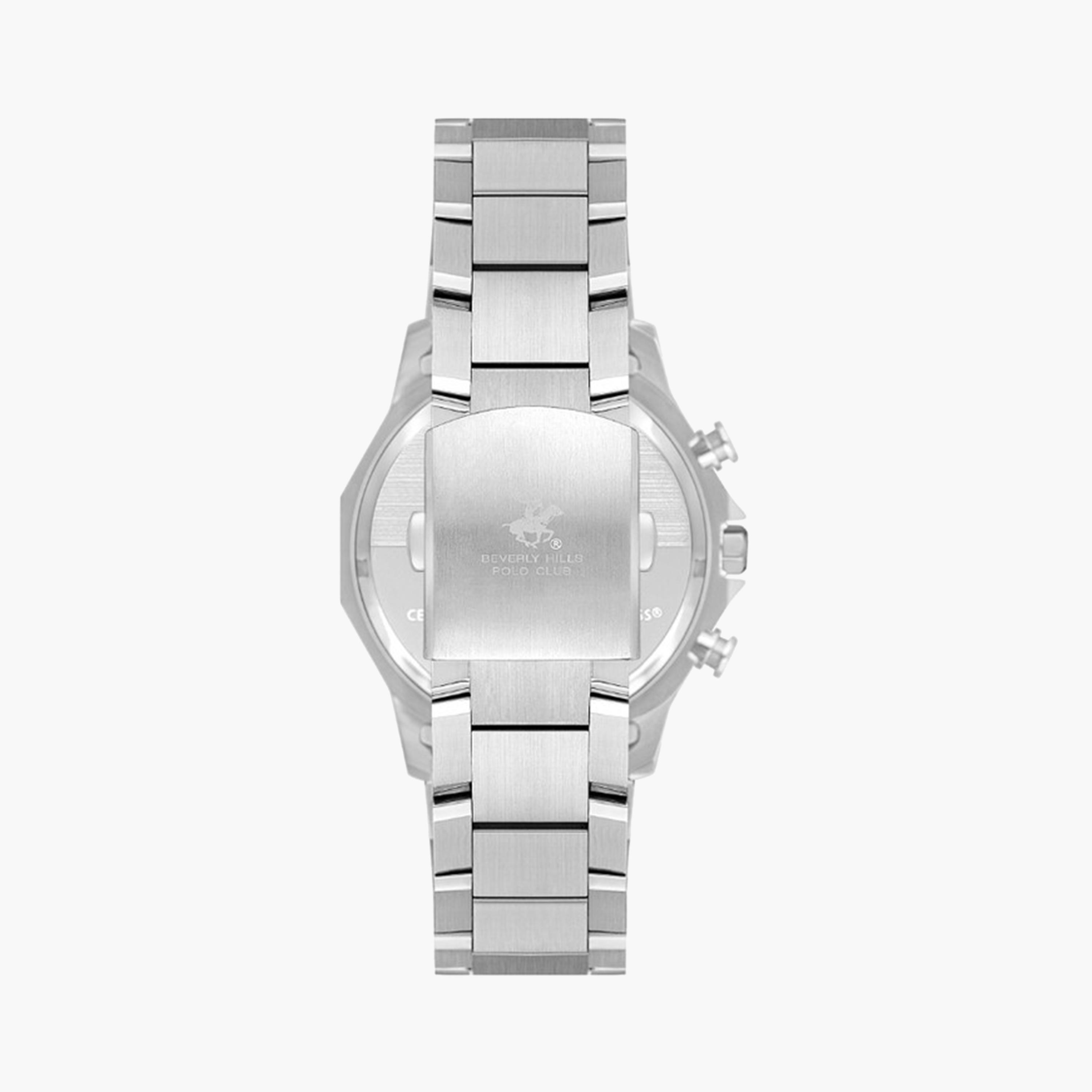 بيفرلي هيلز بولو كلوب- ساعة كرونوغراف للرجال 45 ملم فضية بحزام معدني | BP3625X.390-men-watchesandjewellery-watches-image-3