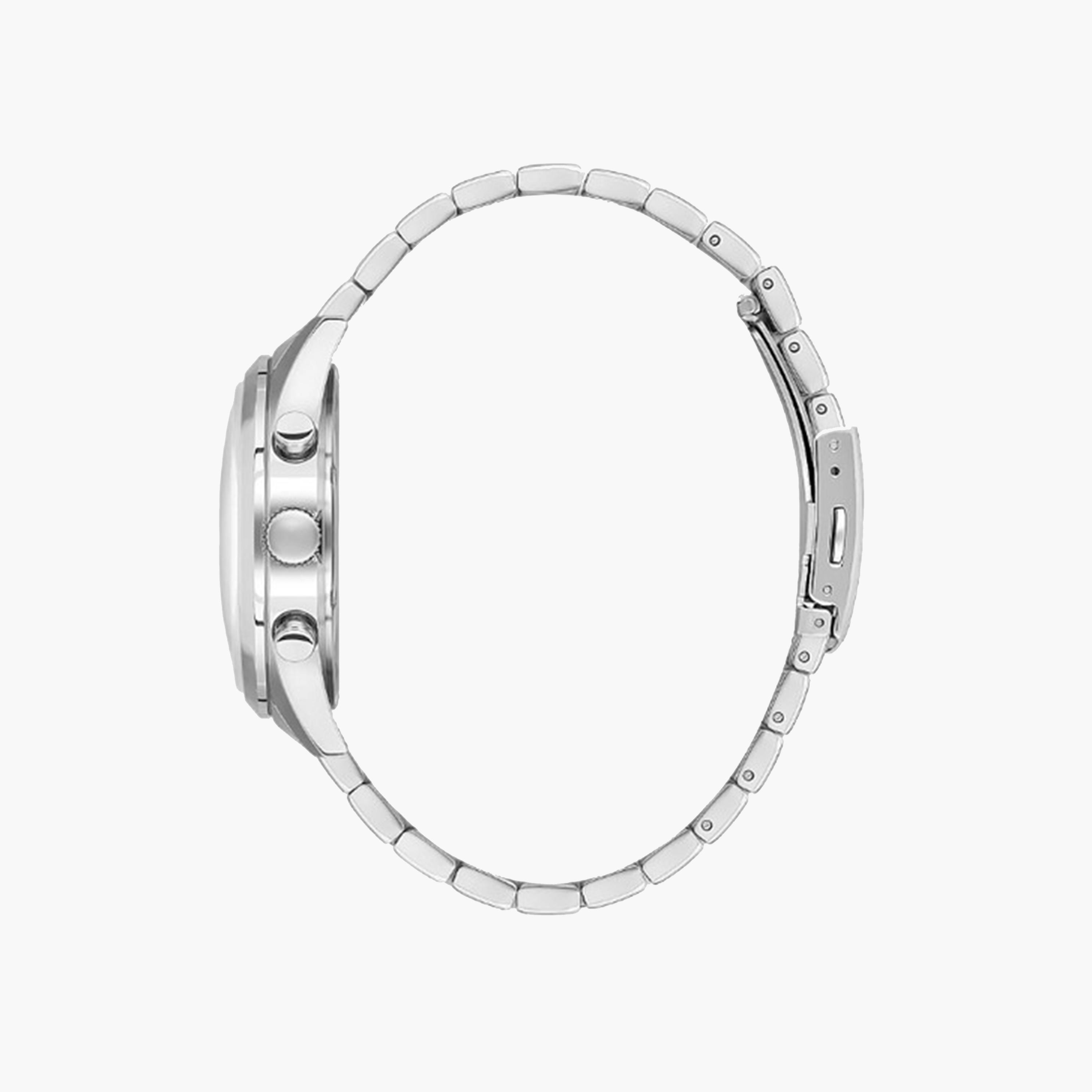 Beverly Hills Polo Club Men's 42 MM Silver Chronograph Metal Strap Watch | BP3618X.270-men-watchesandjewellery-watches-image-2