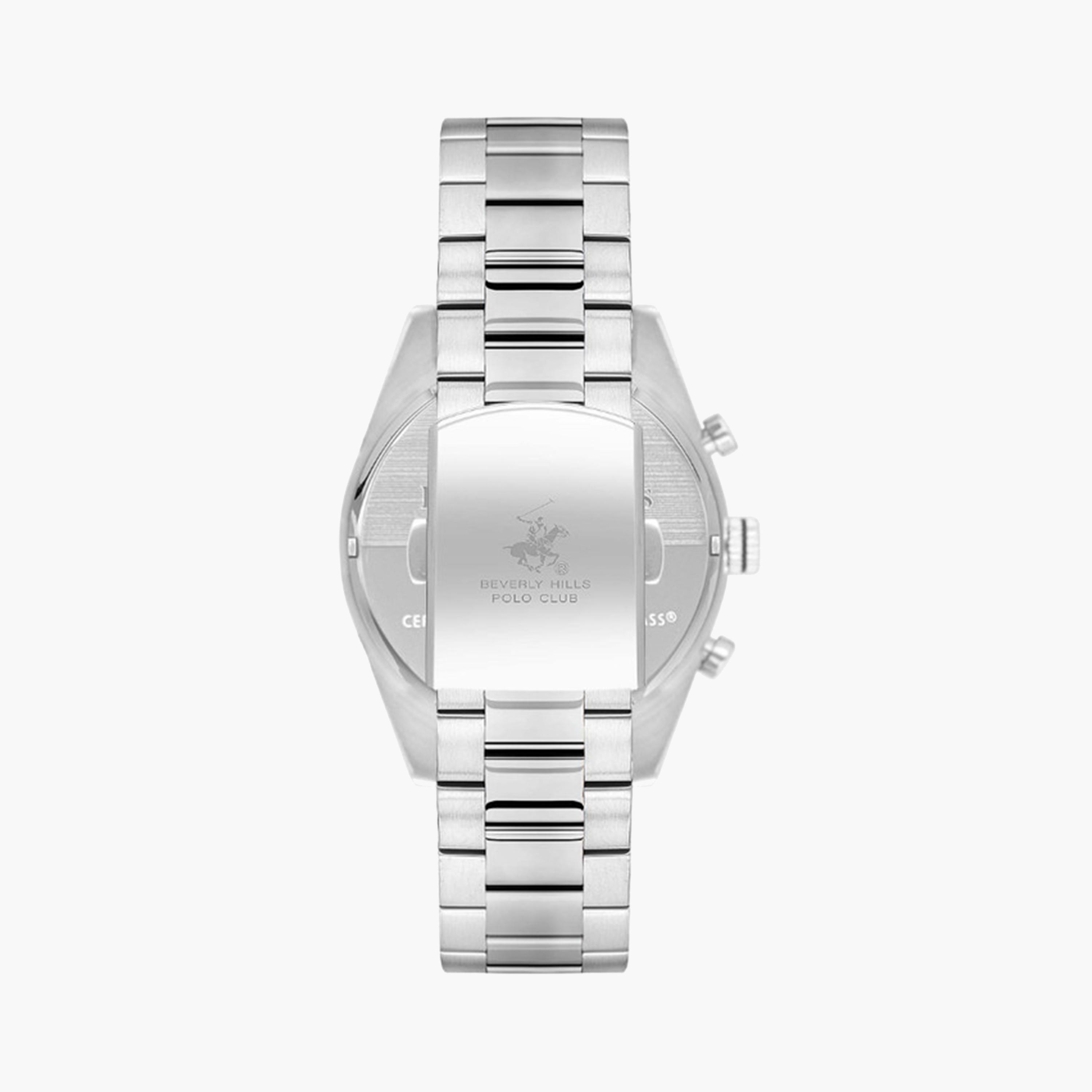 بيفرلي هيلز بولو كلوب- ساعة كرونوغراف للرجال 42 ملم فضية بحزام معدني | BP3618X.390-men-watchesandjewellery-watches-image-3